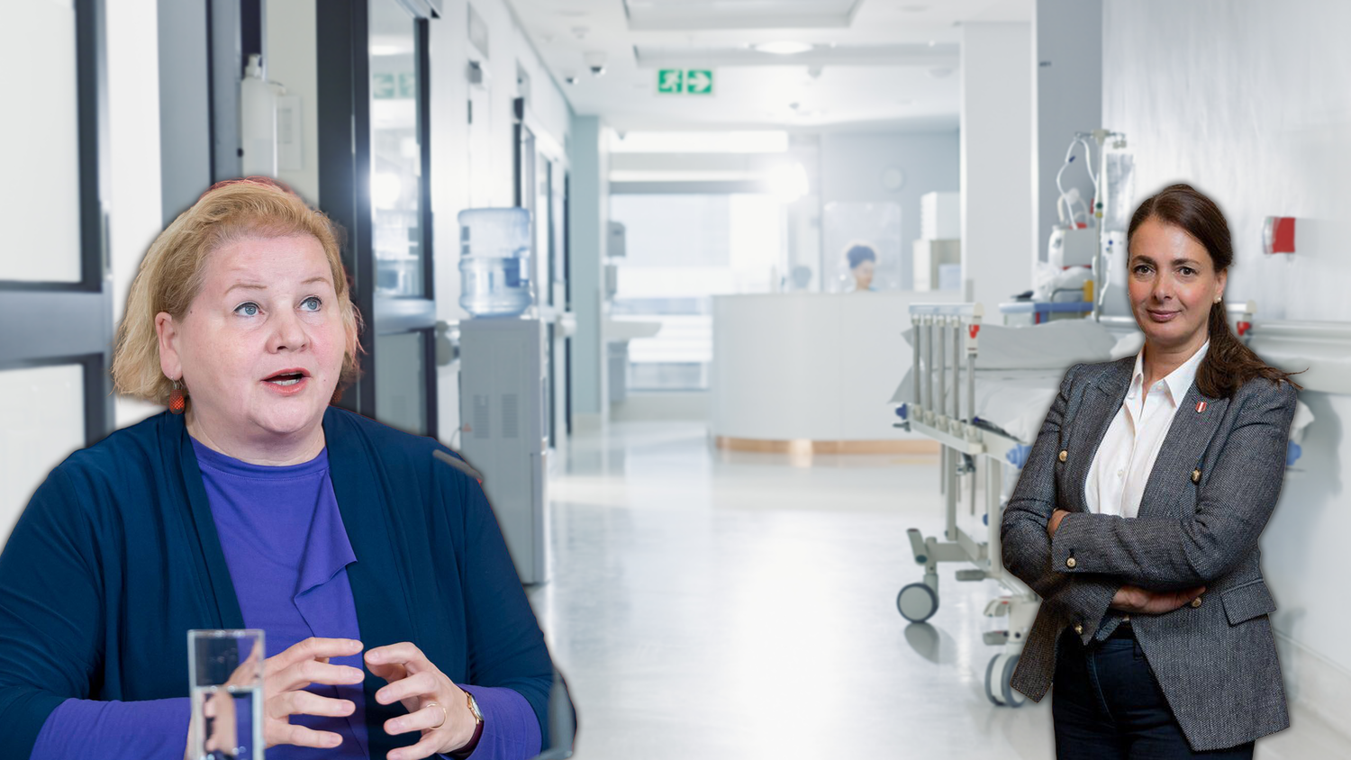 Eine Anfrage der FPÖ-Abgeordneten Pracher-Hilander (r.) an Gesundheitsministerin Schumann (l.) legt das volle Ausmaß an 