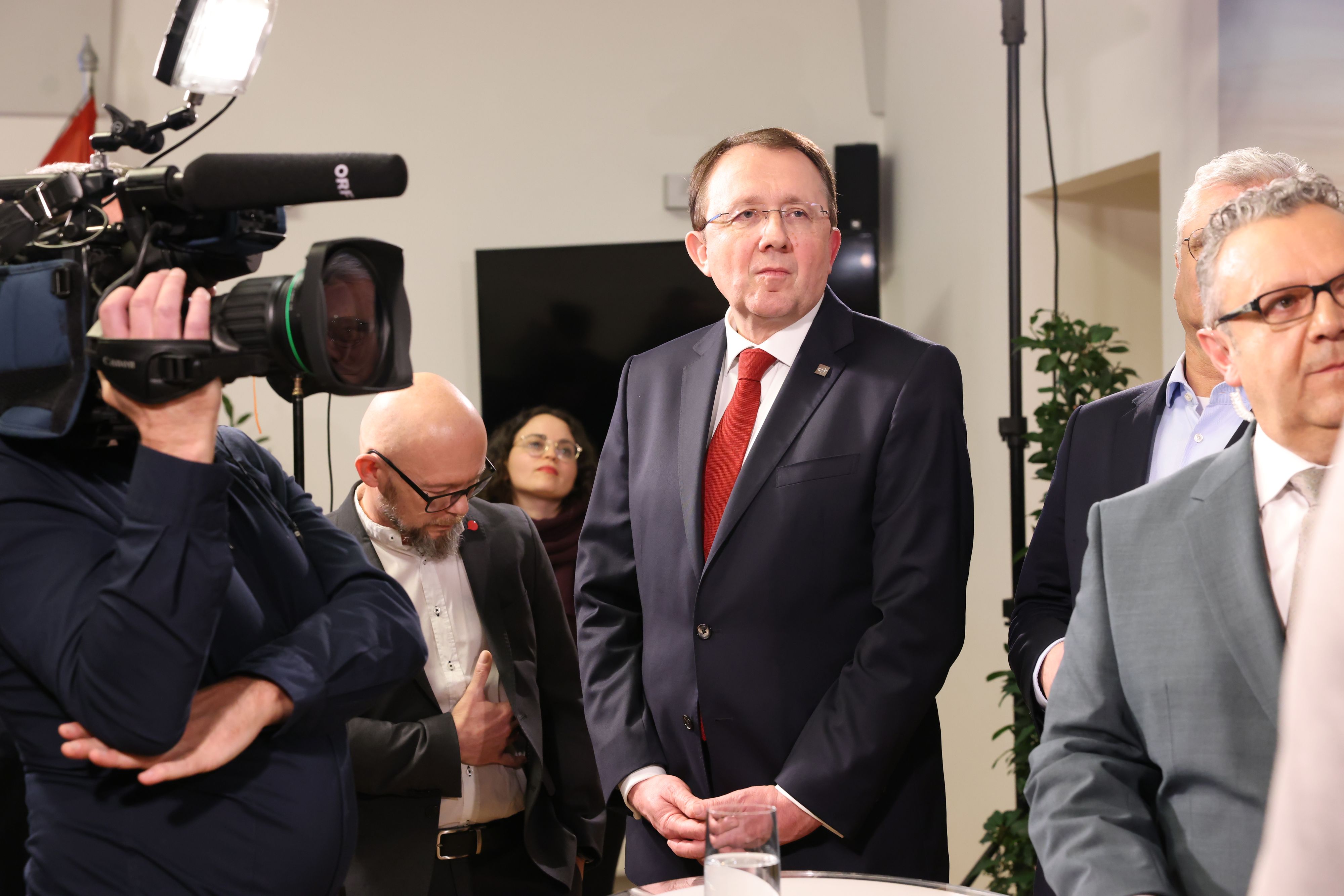 Eindrücke vom Wahlabend im St. Pöltner Rathaus