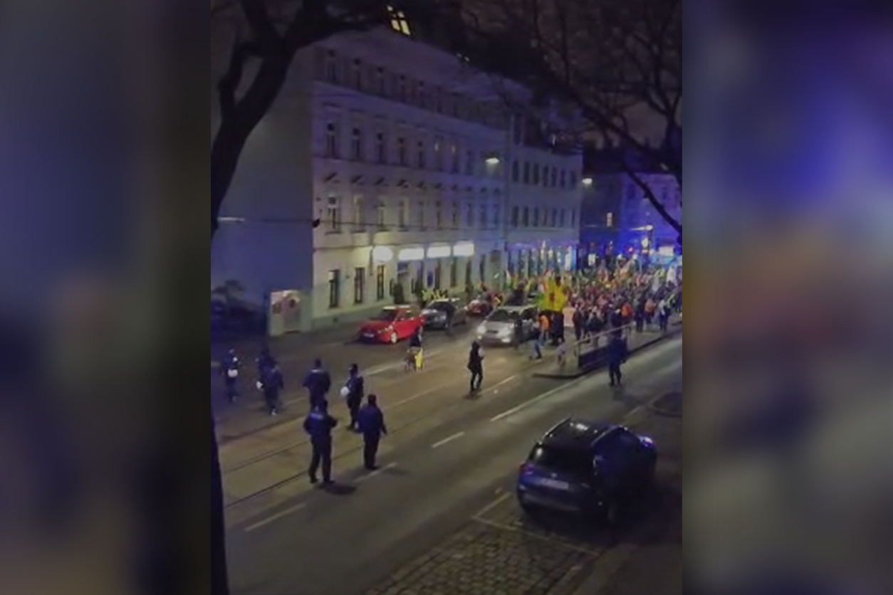 Am Dienstag versammelten sich die Protestierenden in Wien-Penzing.