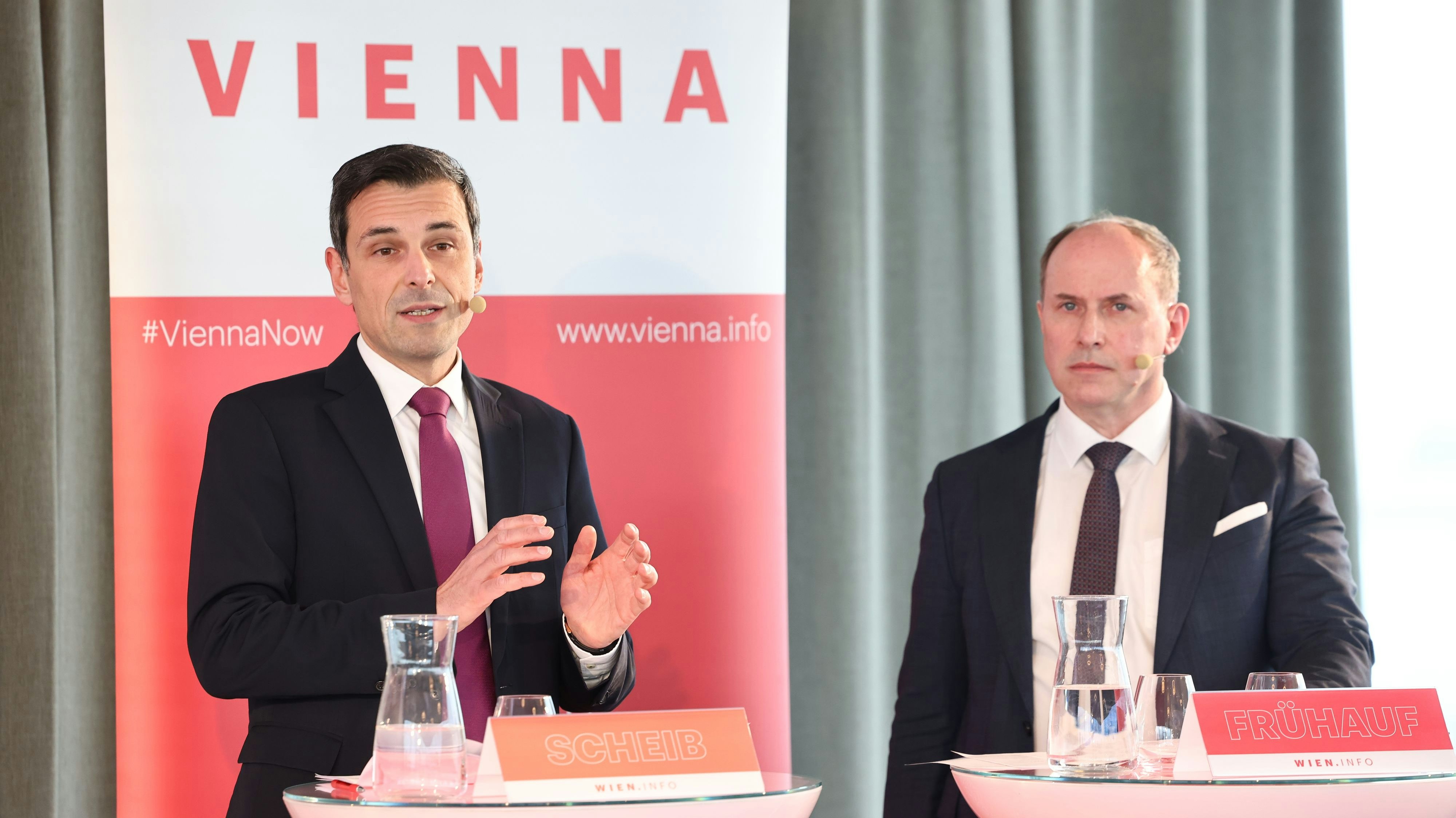 AUA-Geschäftsführer Stefan Kenan Scheib, Othmar Frühauf, Vorstand ÖBB-Personenverkehr