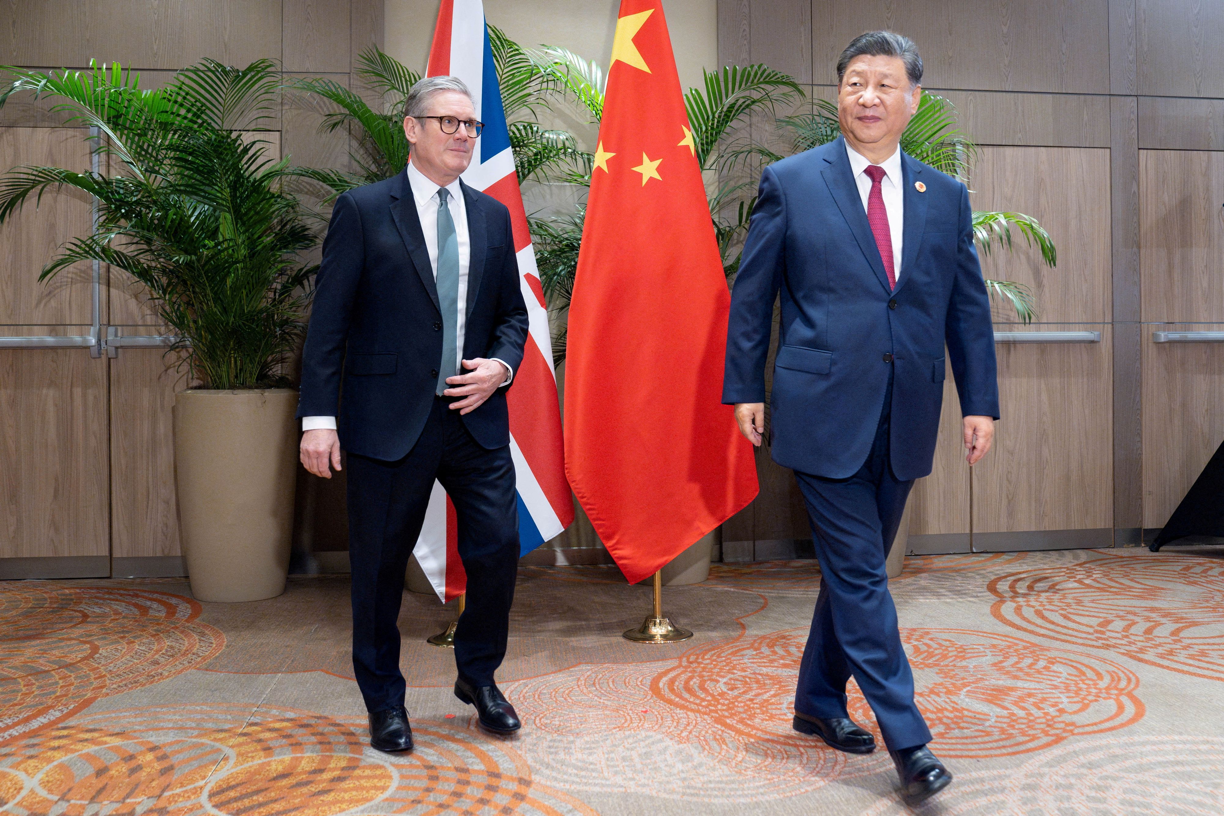 Chinas Staatschef Xi Jinping hat aktuell den britischen Premierminister Sir Keir Starmer zu Gast
