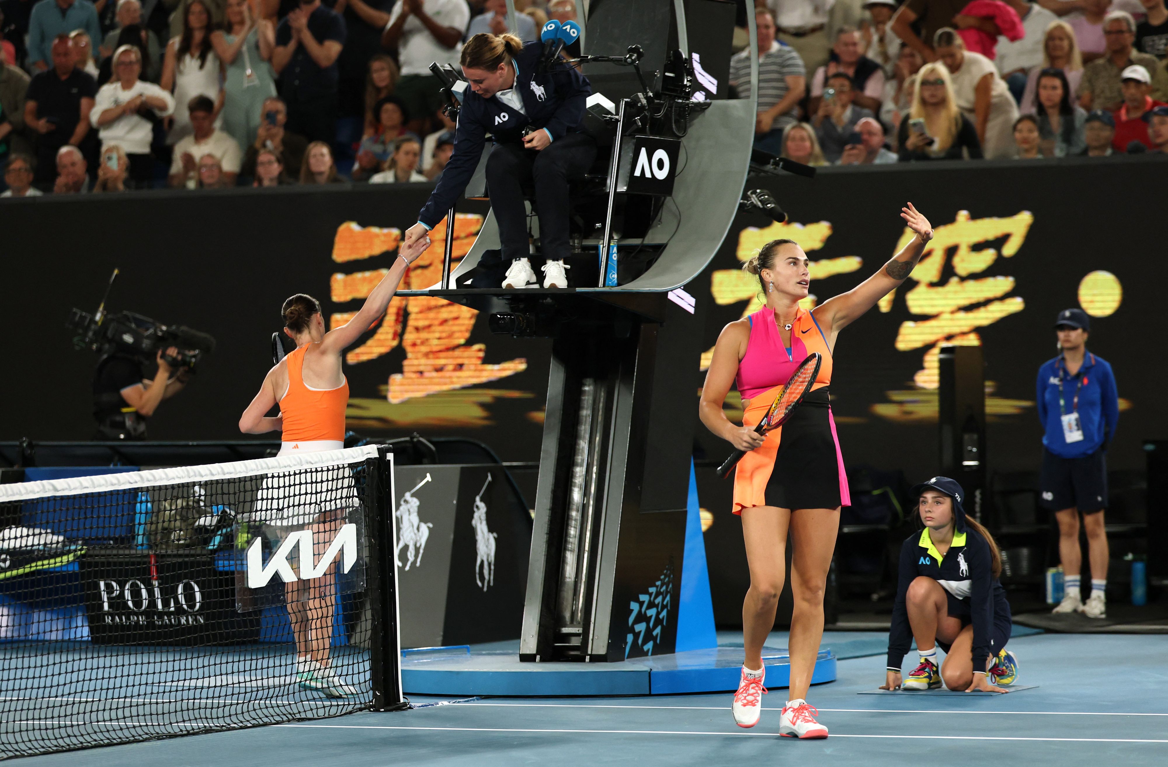 Elina Switolina und Aryna Sabalenka haben nach dem Halbfinale in Melbourne nicht die Hand geschüttelt. 