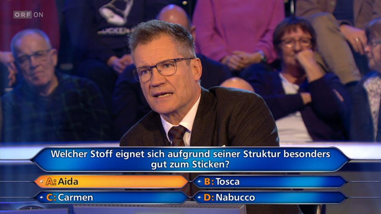 Auch Armin Assinger ärgerte sich, dass seine Kandidatin mehr wusste.