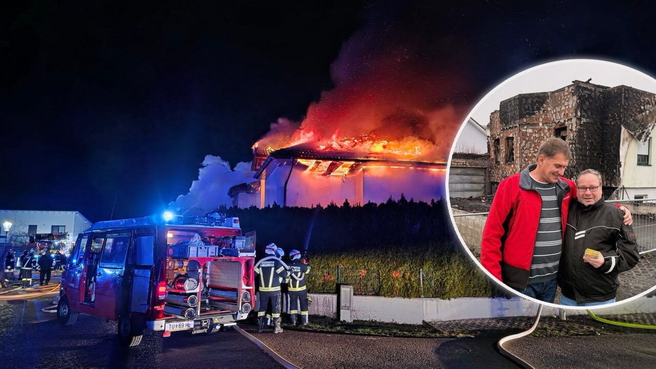Heute.at - Rakete fackelte Haus ab – 20.000-€-Spende gibt Hoffnung
