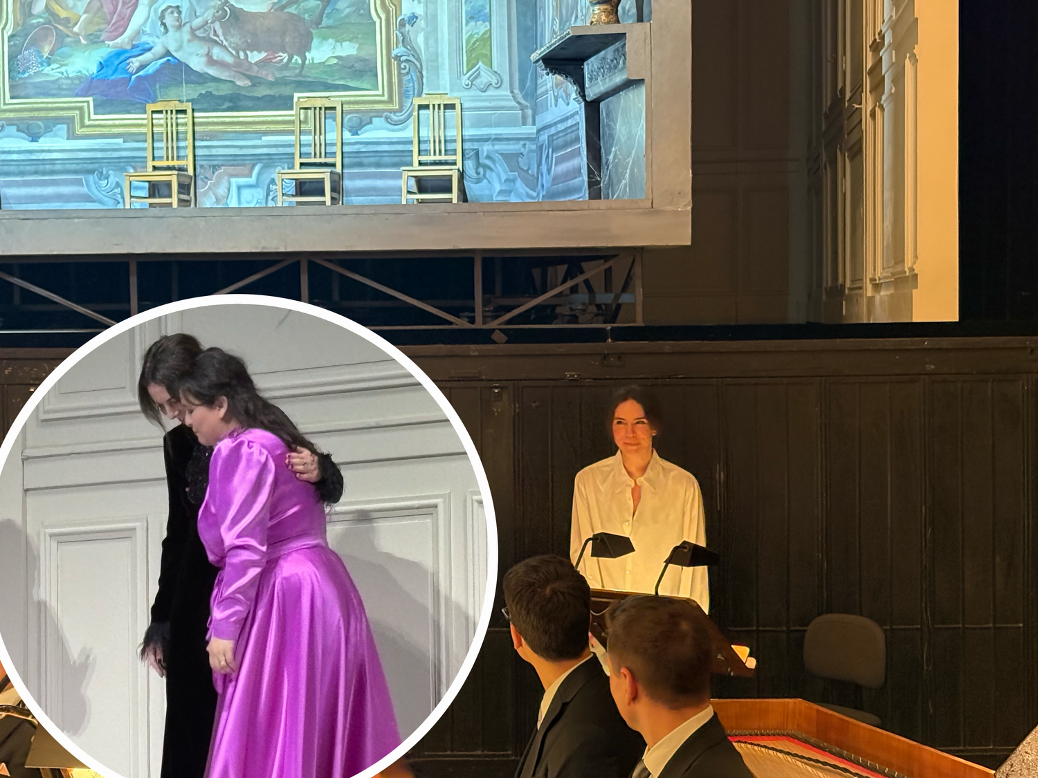 Aus dem Orchestergraben sang Hanna-Elisabeth Müller die Rolle der Gräfin Almaviva weiter!