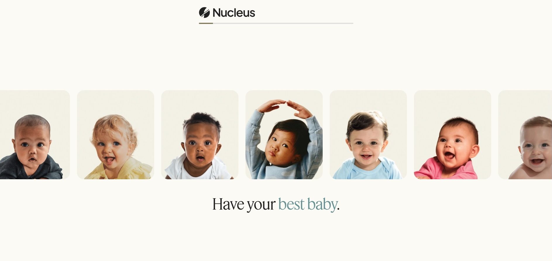 Das US-Unternehmen Nucleus IVF+ wirbt mit der Möglichkeit, sein 