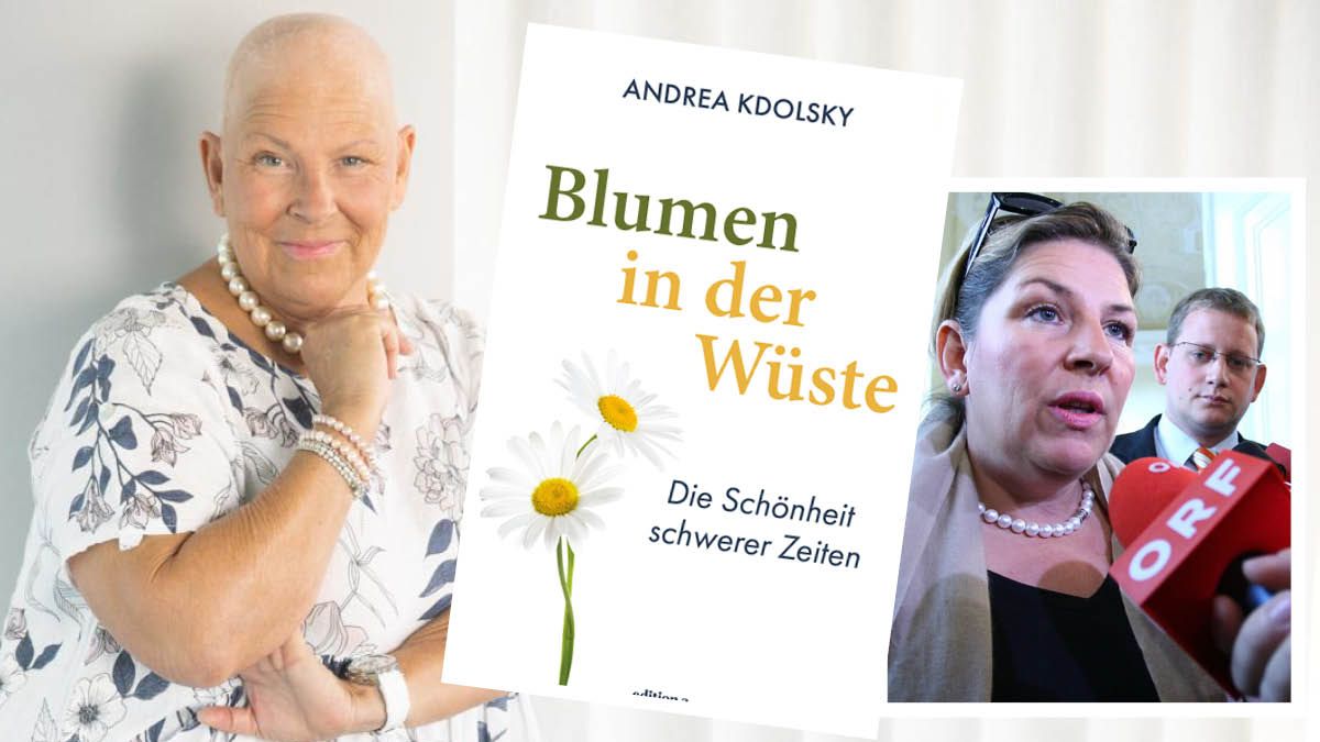 Das neue Buch von Andrea Kdolsky ist ab sofort im Handel. Ganz rechts: 2007 als Gesundheitsministerin.