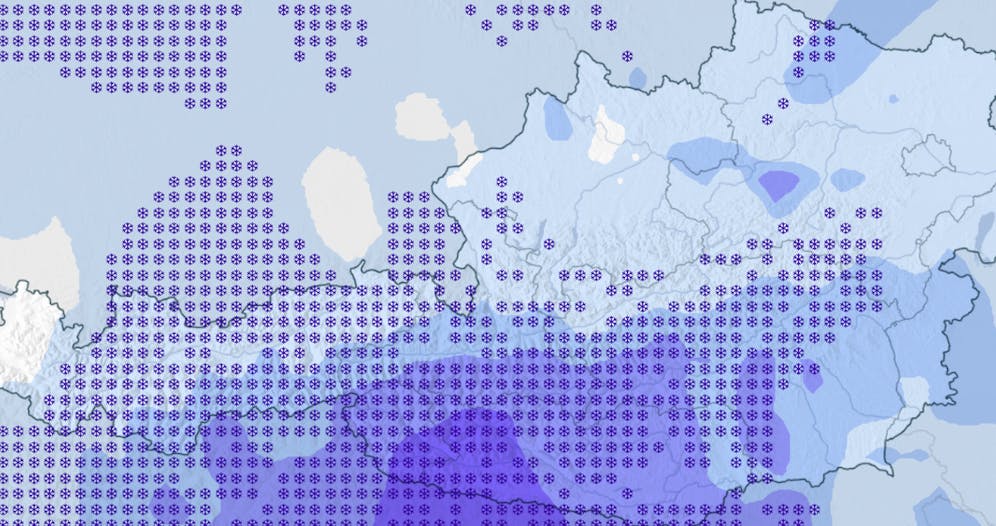 Heute.at - Schnee-Schneise kommt – und erreicht sogar Wien
