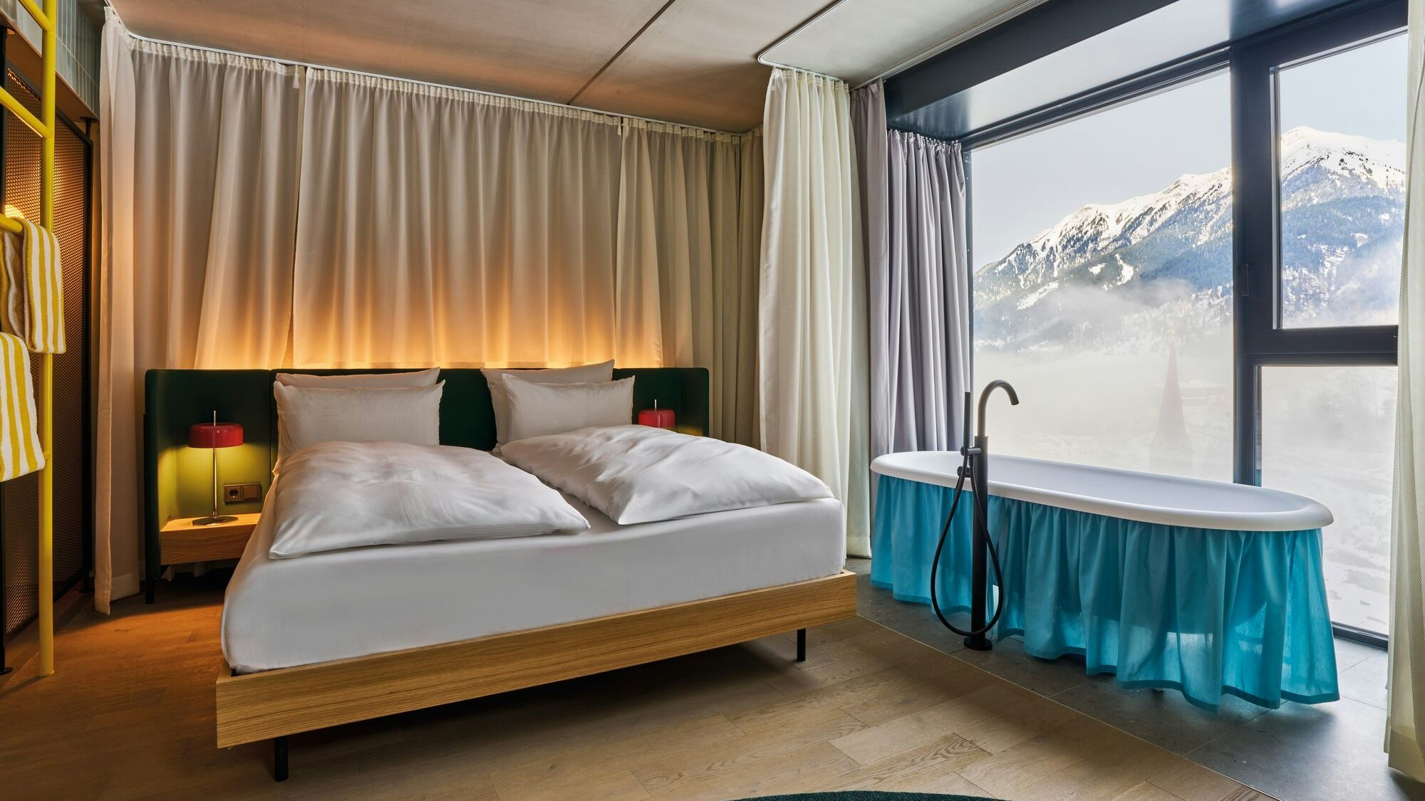 Panoramablick im Doppelzimmer