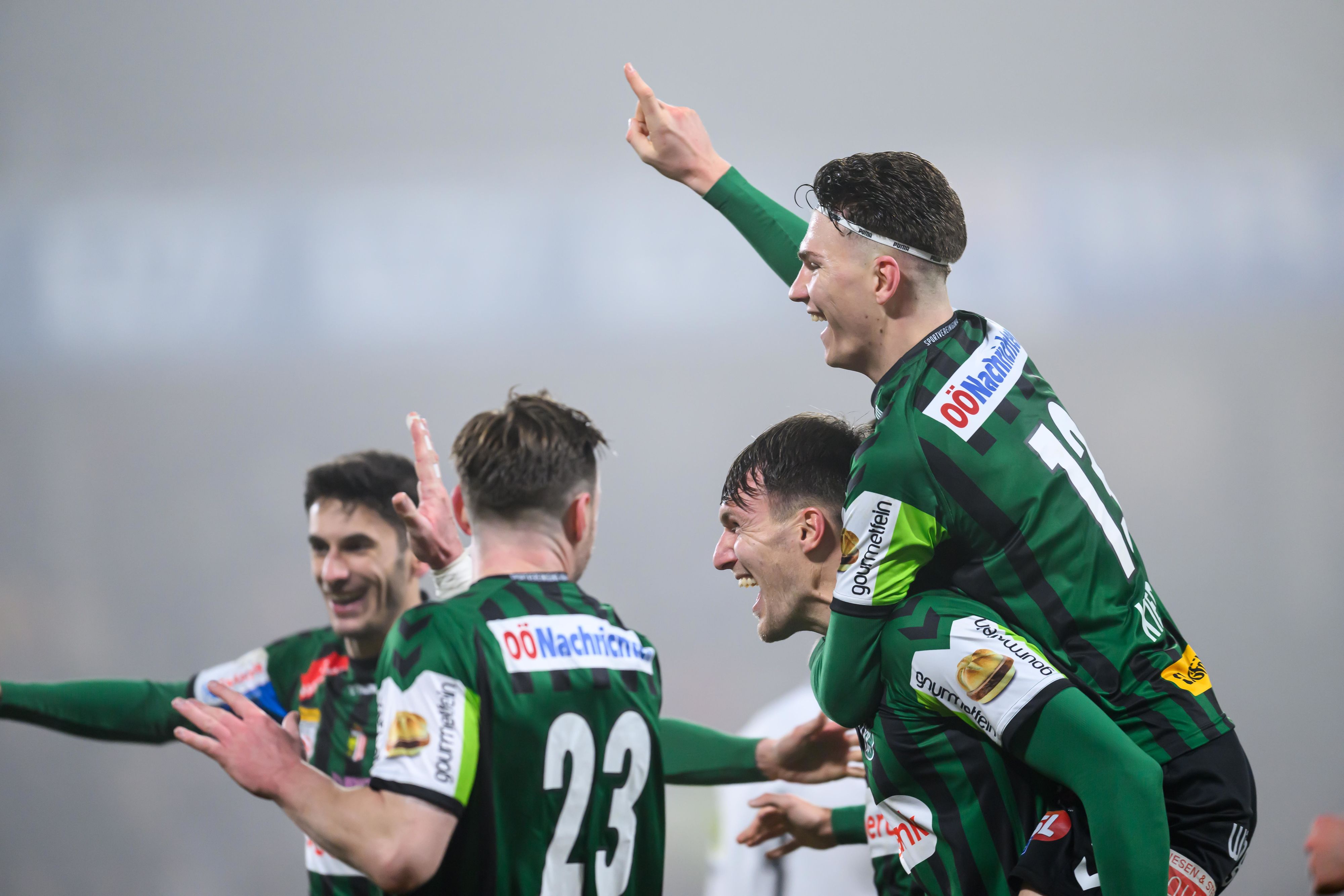 Ried jubelt im ÖFB-Cup gegen Rapid. 