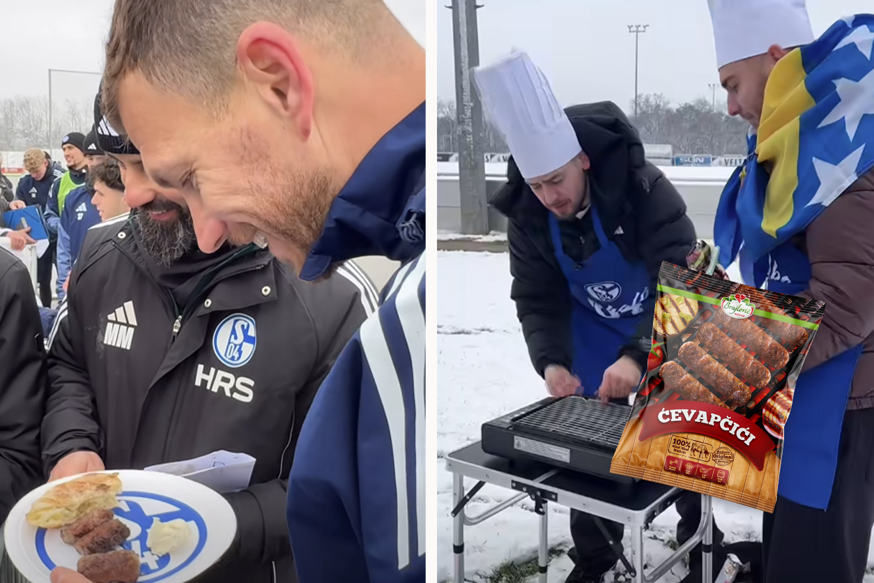 Heute.at - Nach dem Training: Džeko mit Wiener Cevapi überrascht