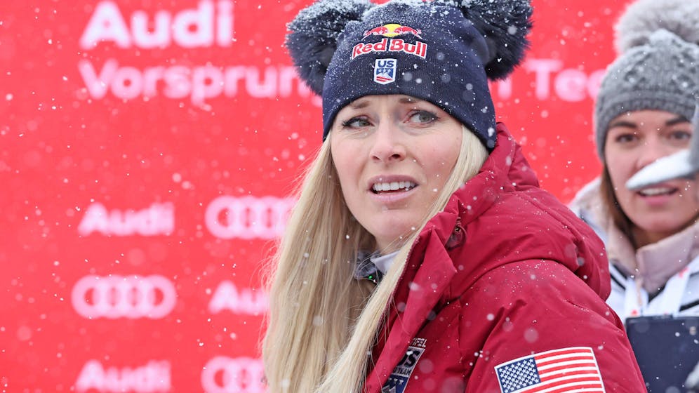 Ski-Ass Lindsey Vonn stürzte in Crans Monatan.