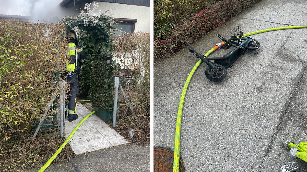 Ein brennender Akku löste einen Großeinsatz in Floridsdorf aus.