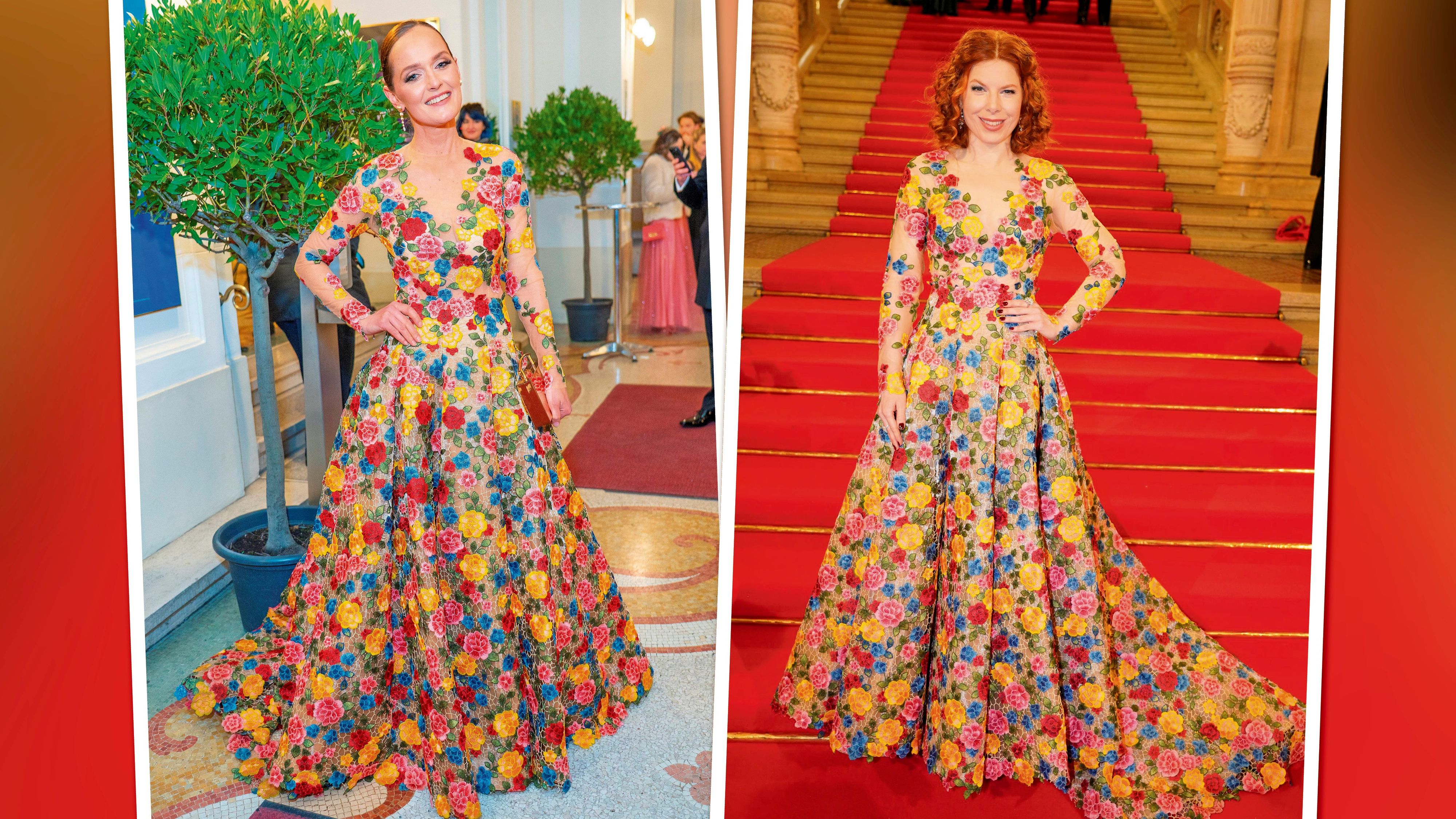 Eva Poleschinski und Teresa Vogl in dem Blütentraum 