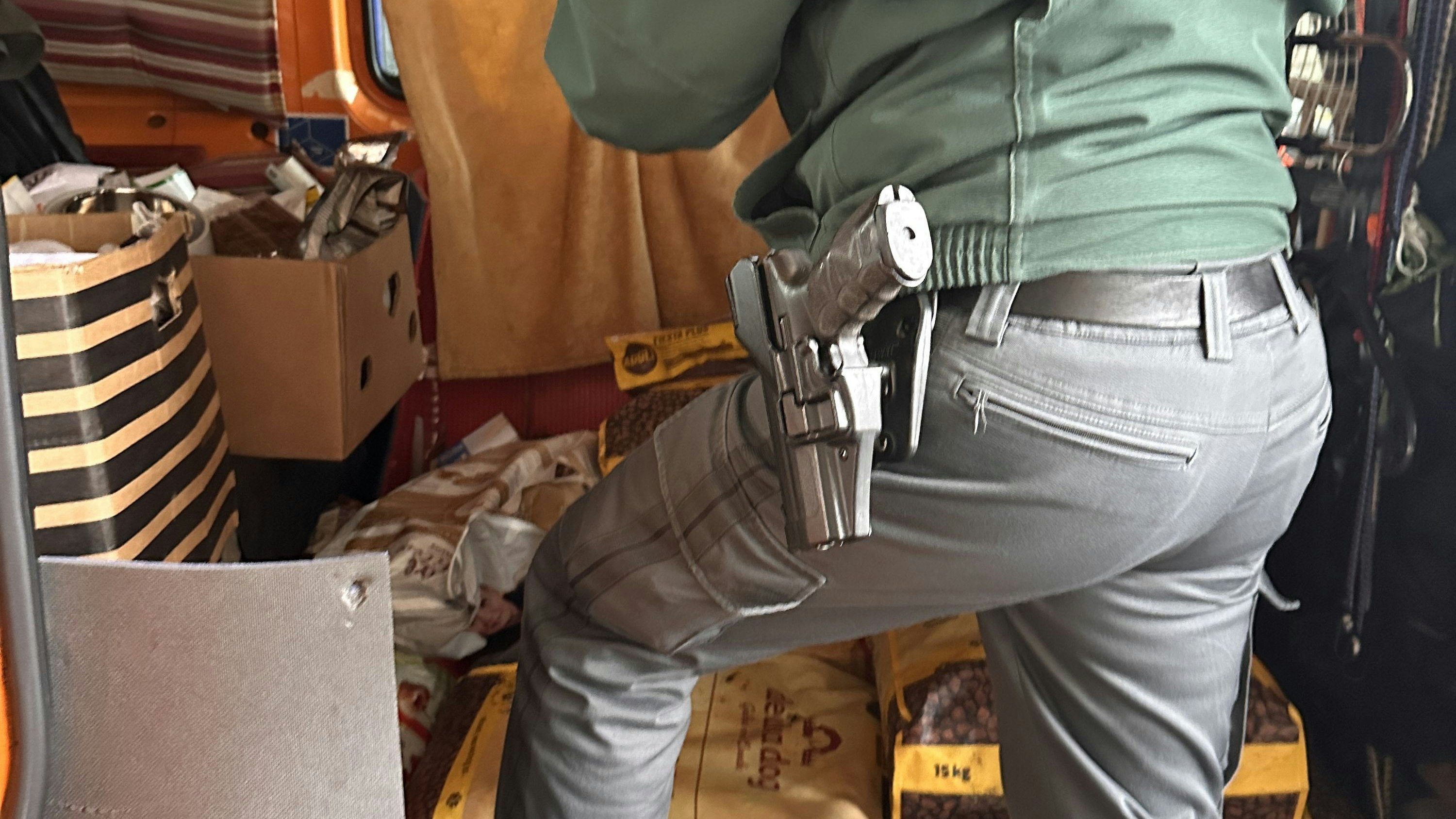 An der ukrainischen Grenze.