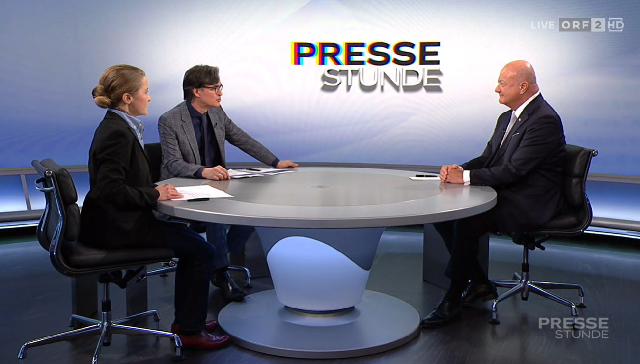 Bundeskanzler Christian Stocker am Sonntag in der 