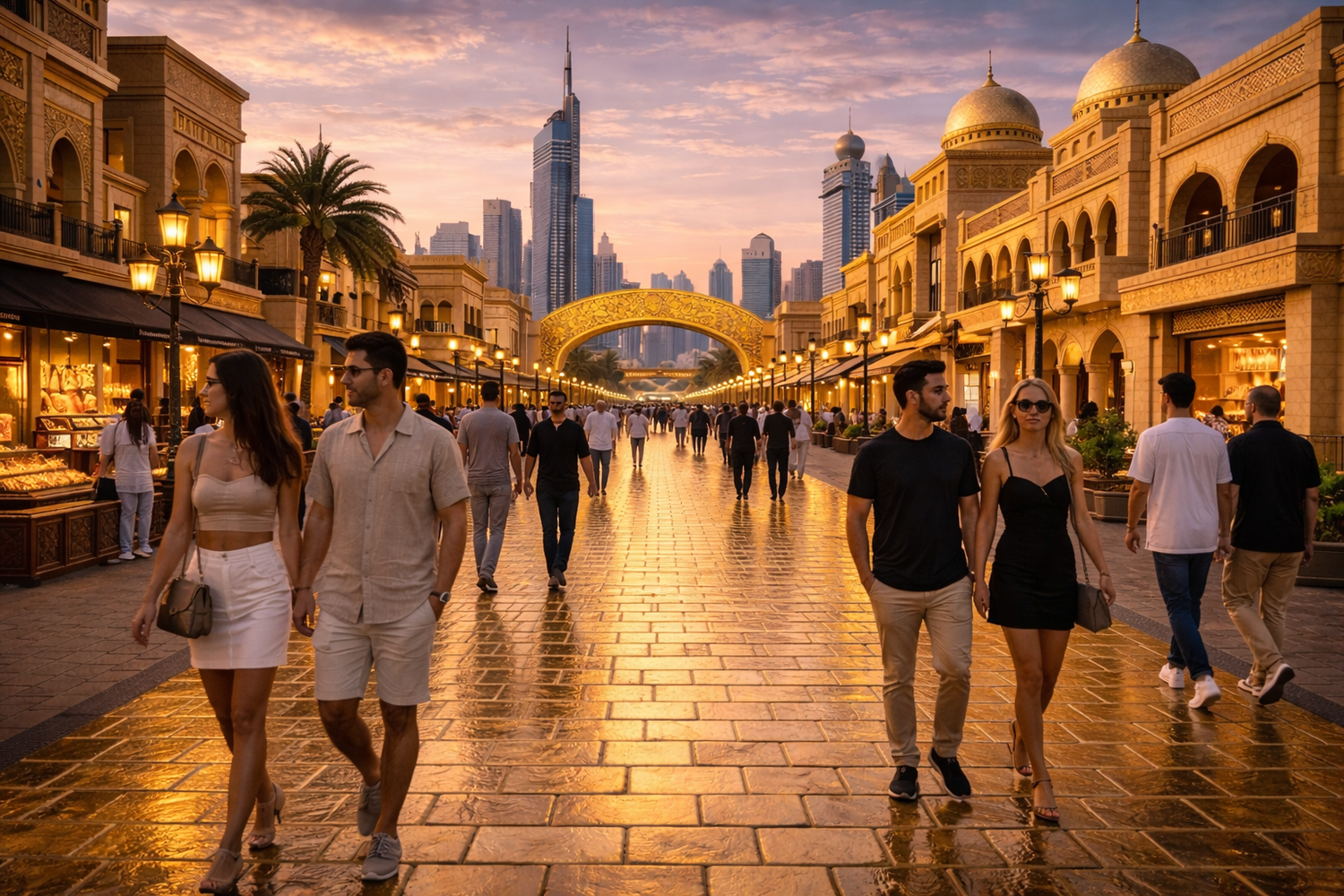 So in etwa könnte die Gold Street in Dubai aussehen, wenn sie tatsächlich wie angekündigt umgesetzt wird (Symbolbild)
