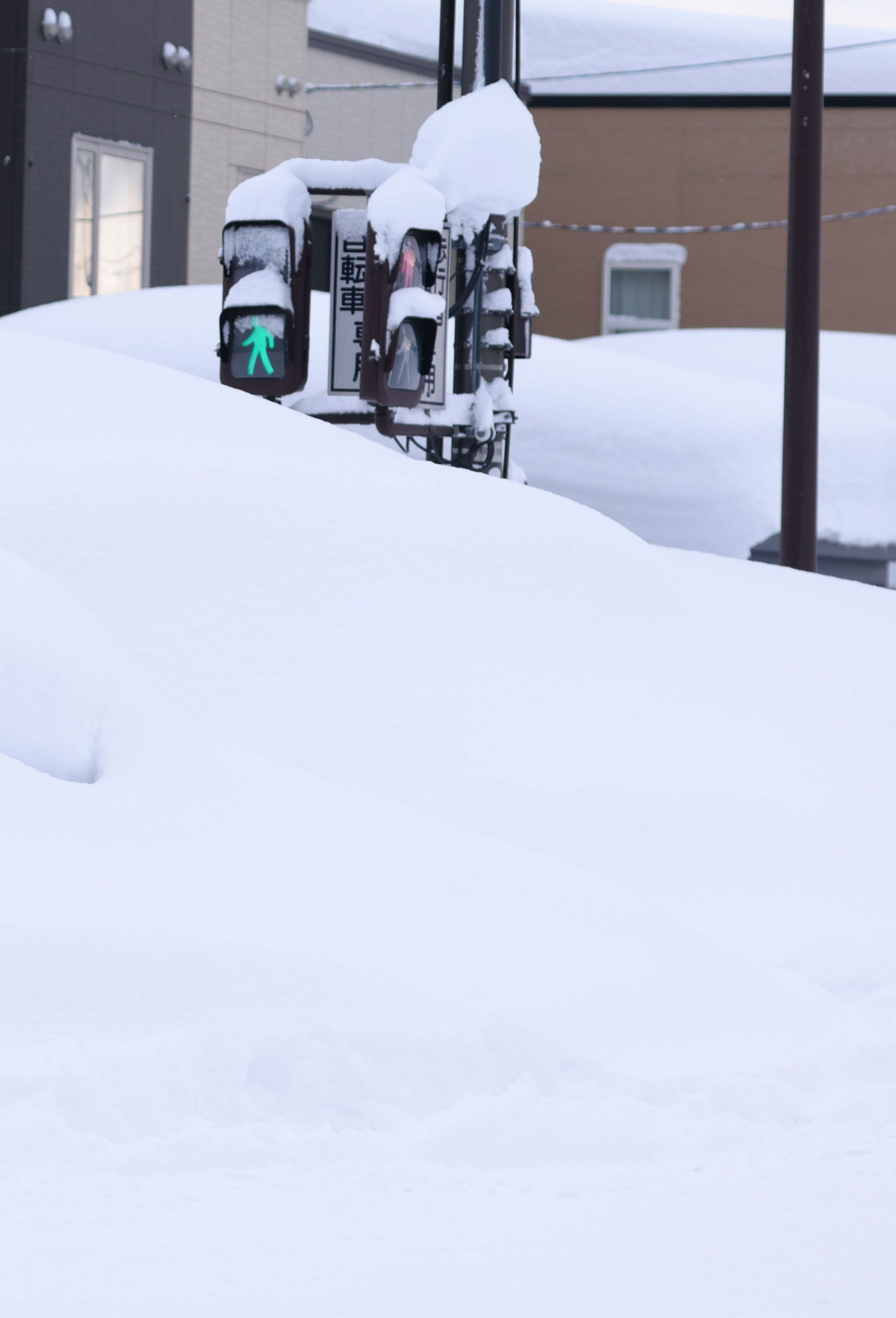 Am 3. Februar erreichte die Schneehöhe in Aomori City nach offiziellen Angaben bereits 2,43 Meter.
