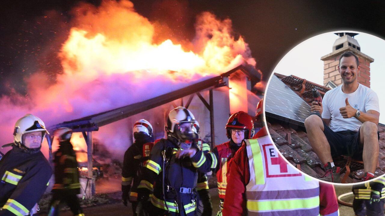 Heute.at - Haus von Rakete abgefackelt – Firmen-Boss packt mit an