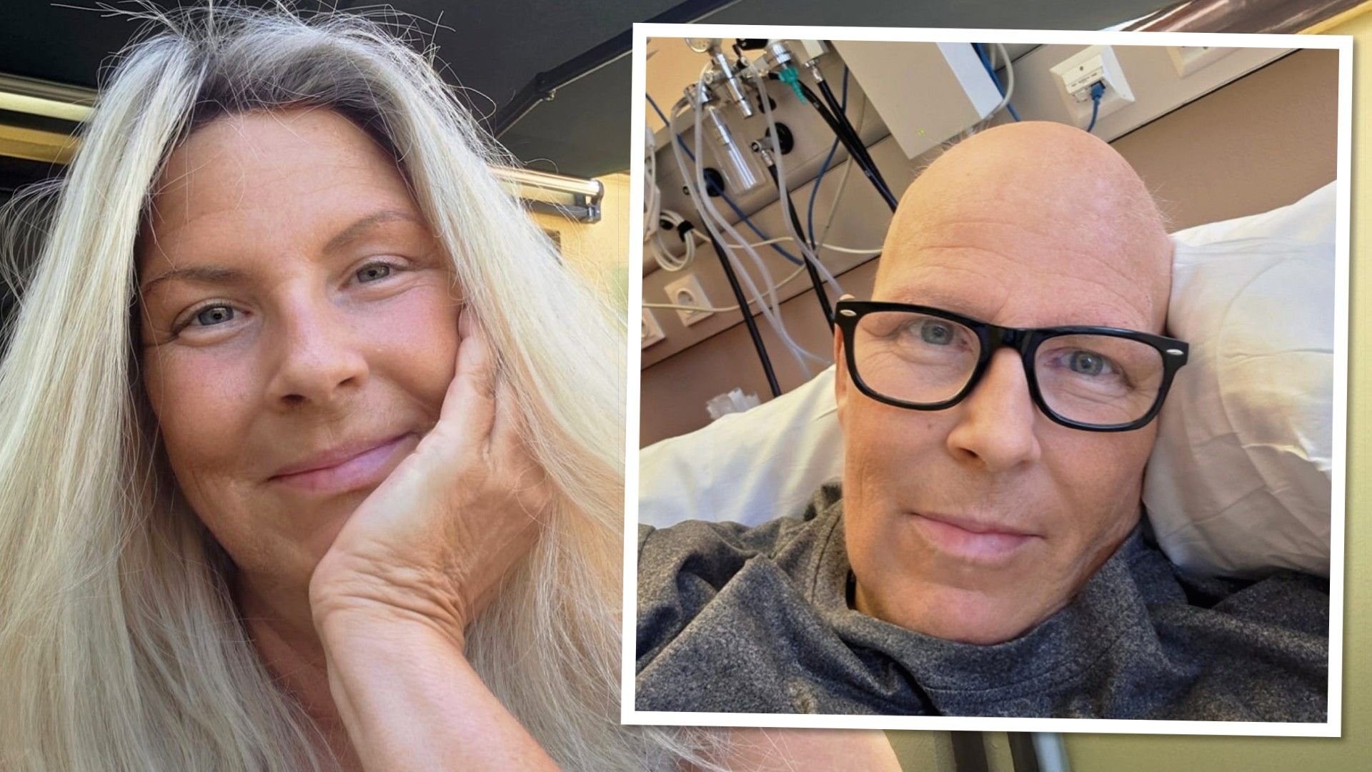 Ex-Gesundheitsministerin Andrea Kdolsky mit und ohne Perücke.