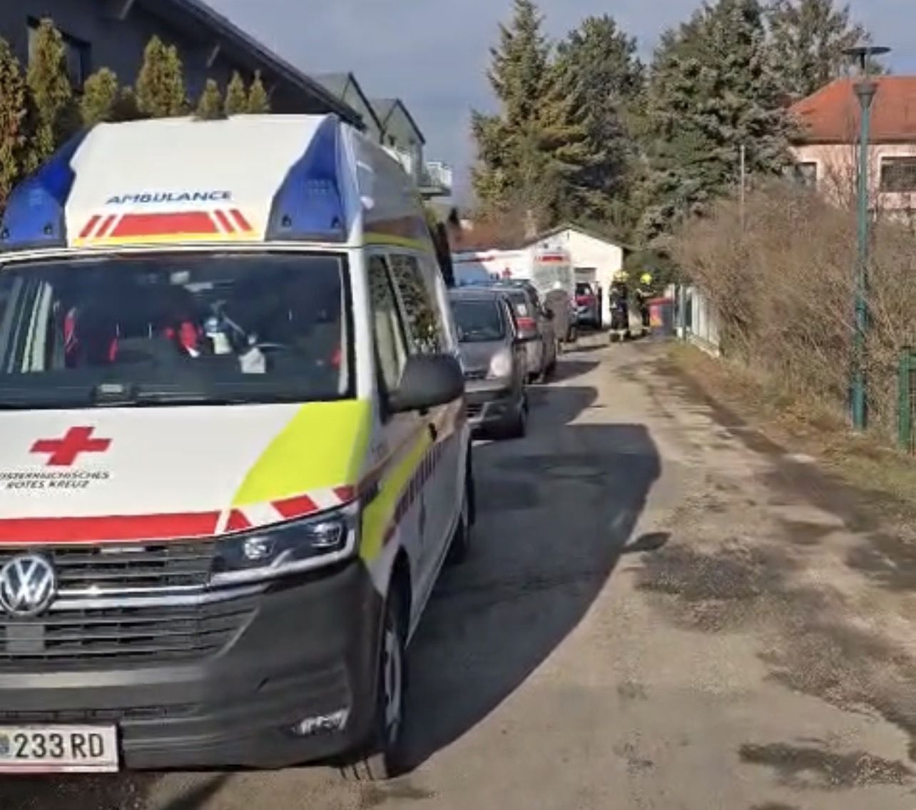 Polizei- und Rettungseinsatz am Montagnachmittag, 2. Februar 2026, in Kottingbrunn