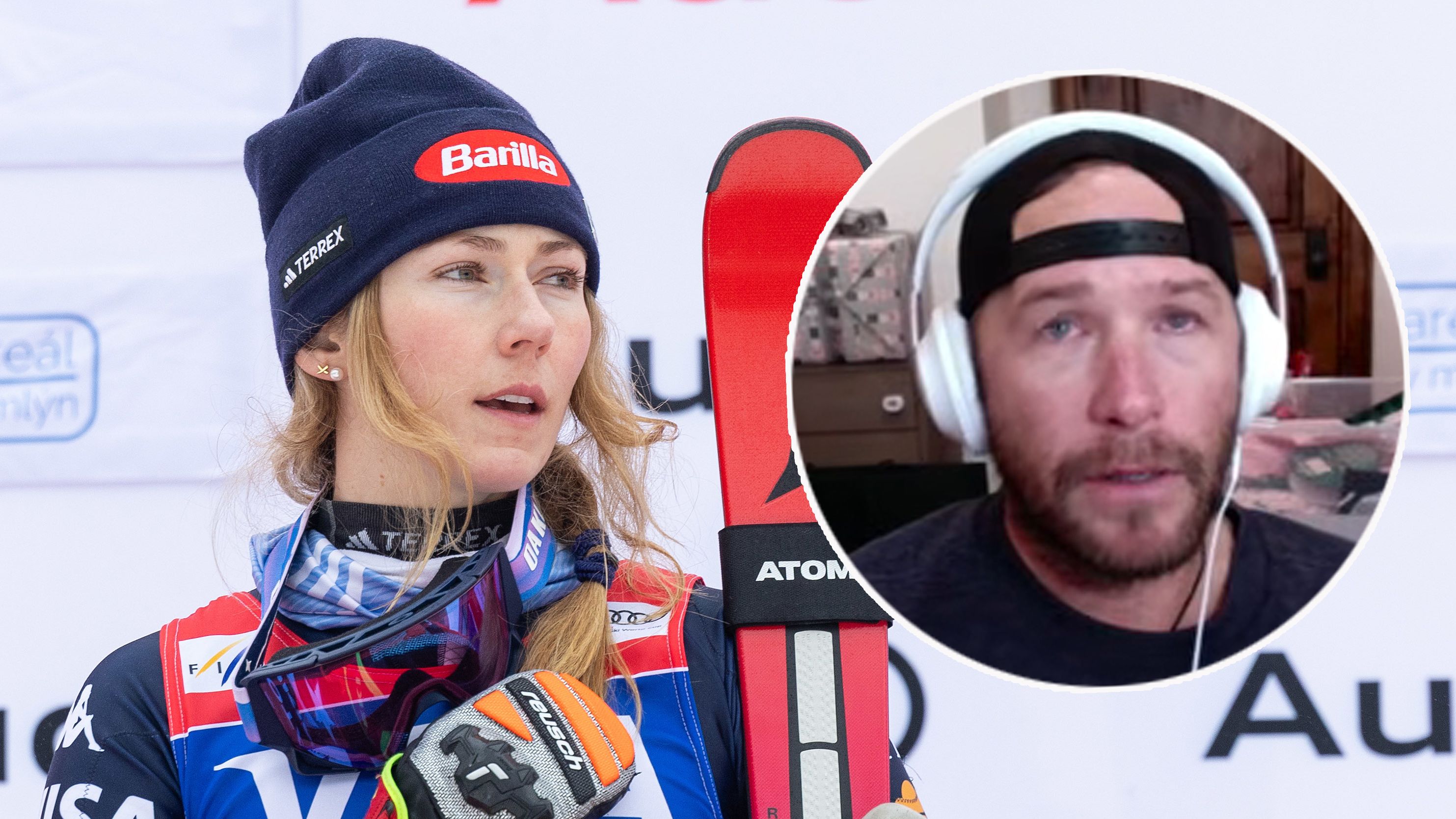 Mikaela Shiffrin und Bode Miller.