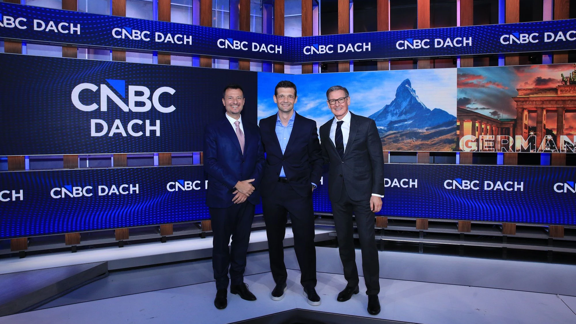 Rusmir Nefic, Gründer und CEO von CNBC DACH, Alexander Schütz, Gründer und Investor von CNBC DACH, Benjamin Lakatos, Gründer und Investor von CNBC DACH.