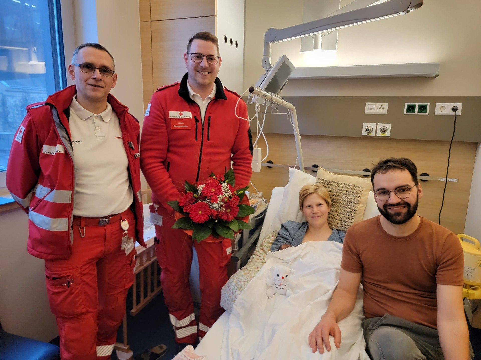 Das Rote Kreuz Prinzersdorf gratuliert den frischgebackenen Eltern.