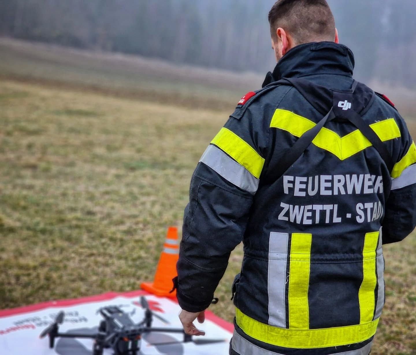 Die Drohnengruppe Zwettl-Stadt war am Großeinsatz beteiligt.