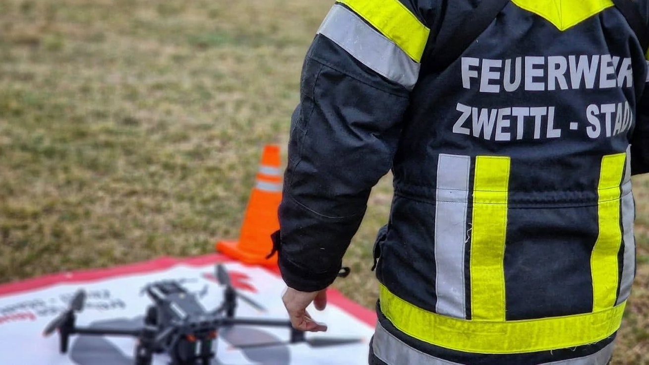 Die Drohnengruppe Zwettl-Stadt war am Großeinsatz beteiligt.