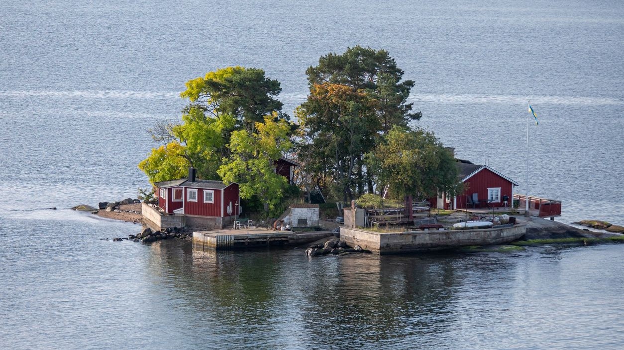 Eine Insel in den Schären von Stockholm spielt in dem Buch eine zentrale Rolle