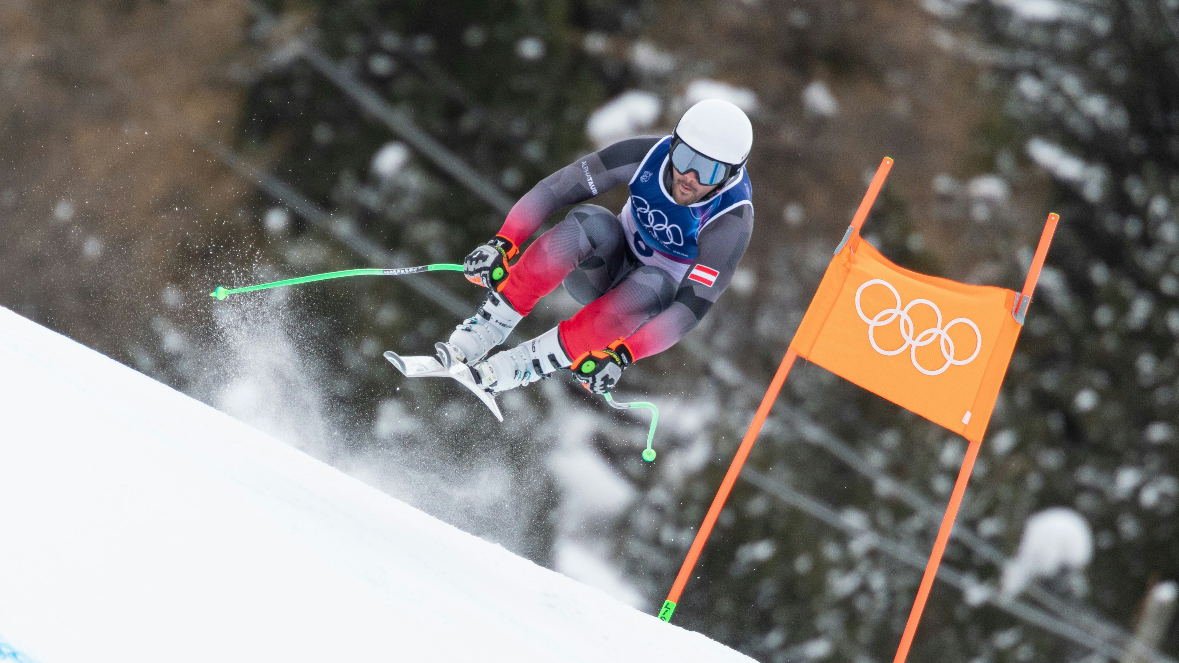 04.02.2026, Stelvio Ski Centre, Bormio, ITA, Olympische Winterspiele, Milan Cortina 2026, Herren, Ski Alpin, Abfahrt, 1. Training, im Bild Vincent Kriechmayr (AUT) // Vincent Kriechmayr of Austria47 during the first training session for the men's alpine skiing downhill competition at the Milano Cortina 2026 Winter Olympics. Stelvio Ski Centre, Bormio, Italy on 2026/02/04. EXPA Pictures © 2025, PhotoCredit: EXPA/ Johann Groder