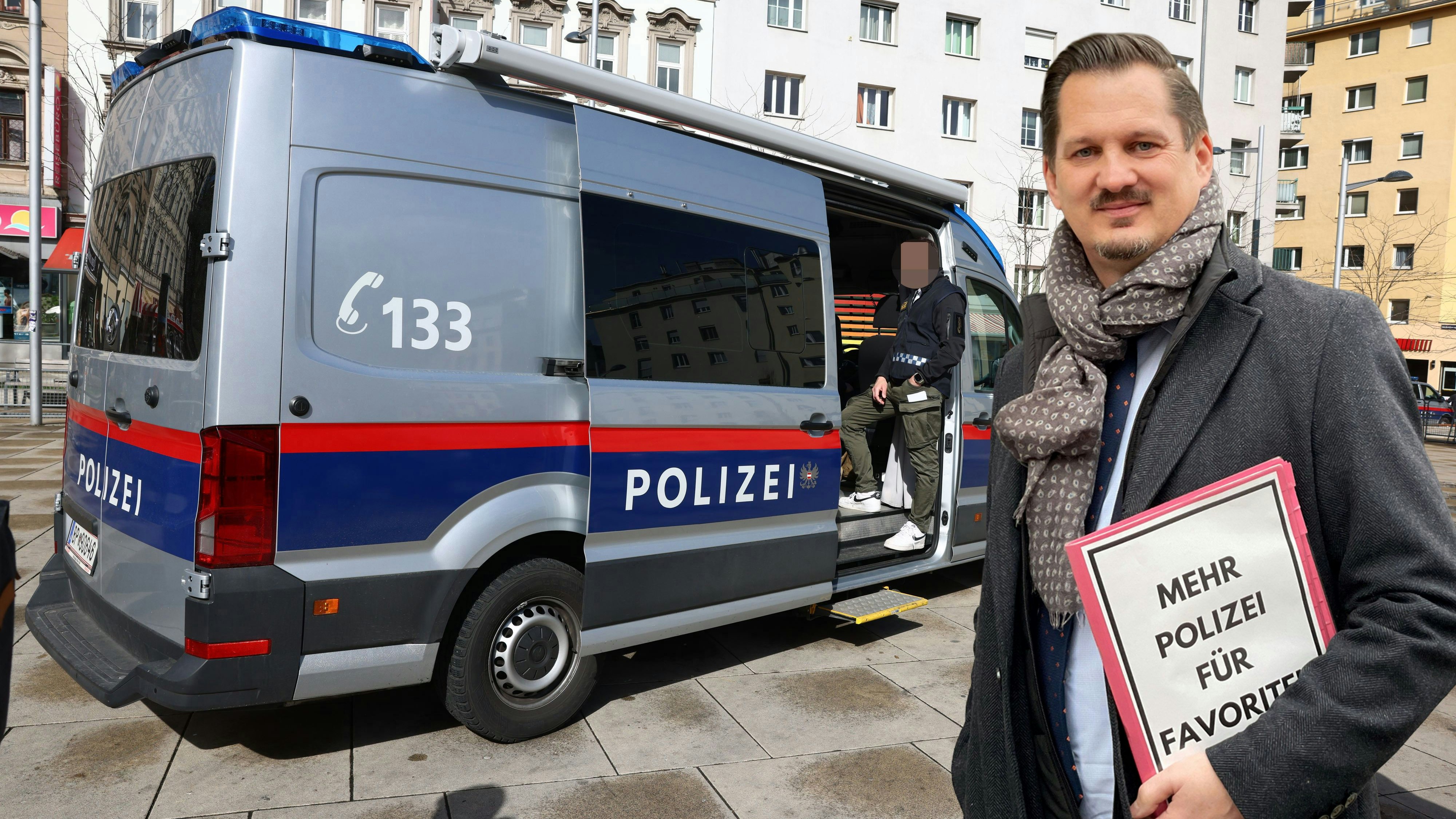 Bezirkschef schlägt Alarm – 14 Polizisten für 10.000 Einwohner in Favoriten