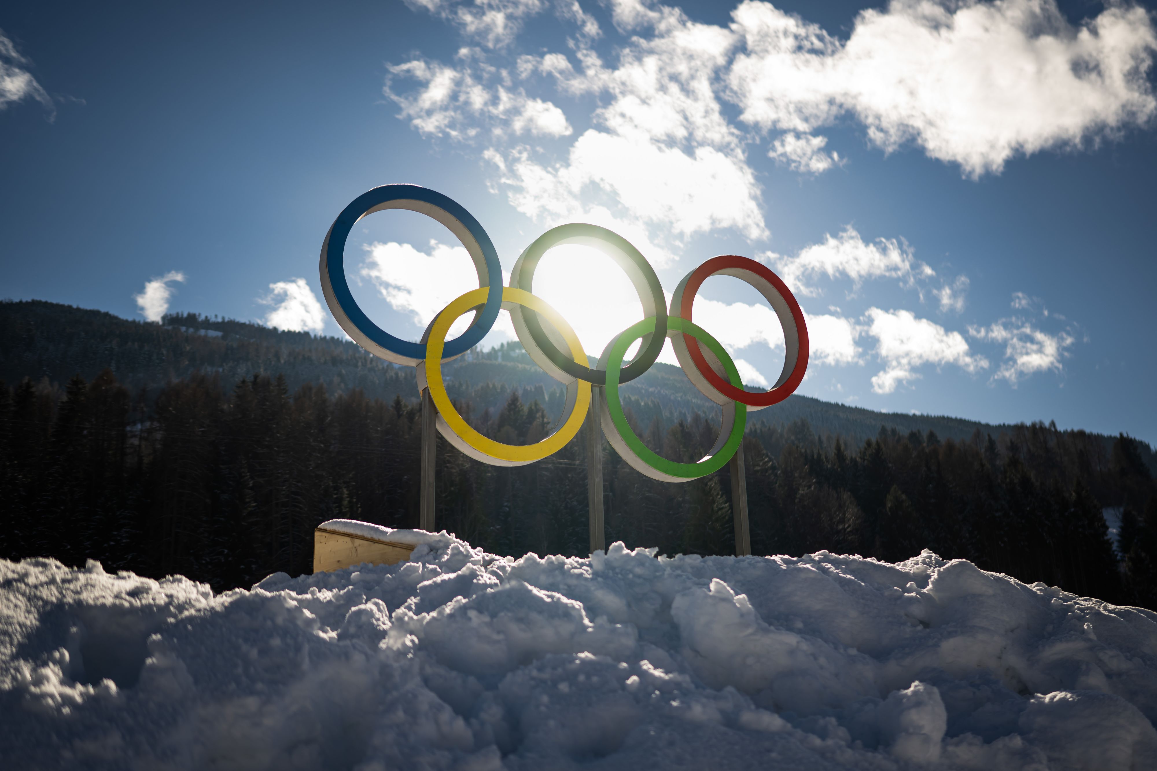 Die Olympischen Ringe.