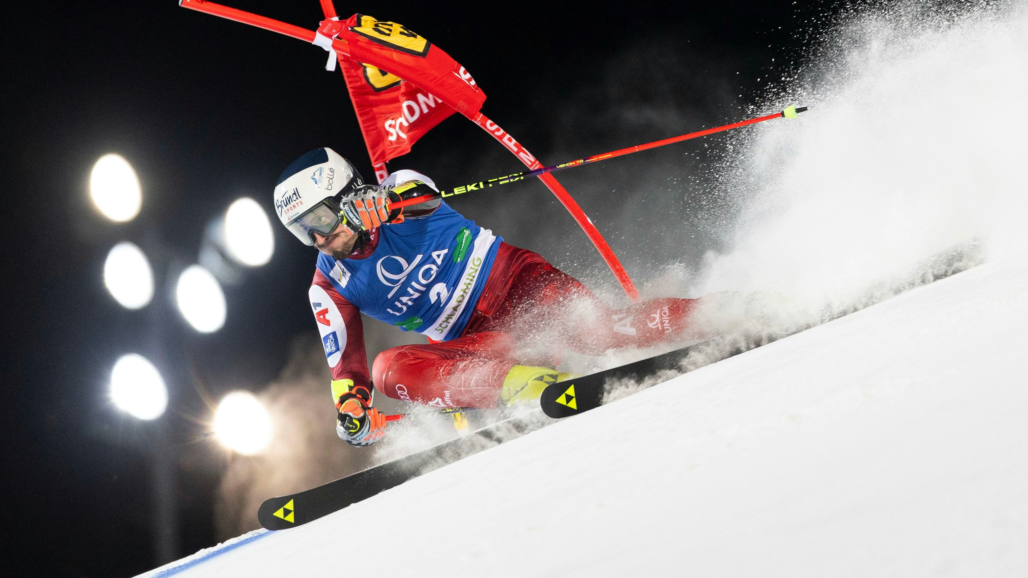 SCHLADMING,AUSTRIA,27.JAN.26 - ALPINE SKIING - FIS World Cup, night giant slalom, men. Image shows Stefan Brennsteiner (AUT). Photo: GEPA pictures/ Wolfgang Grebien