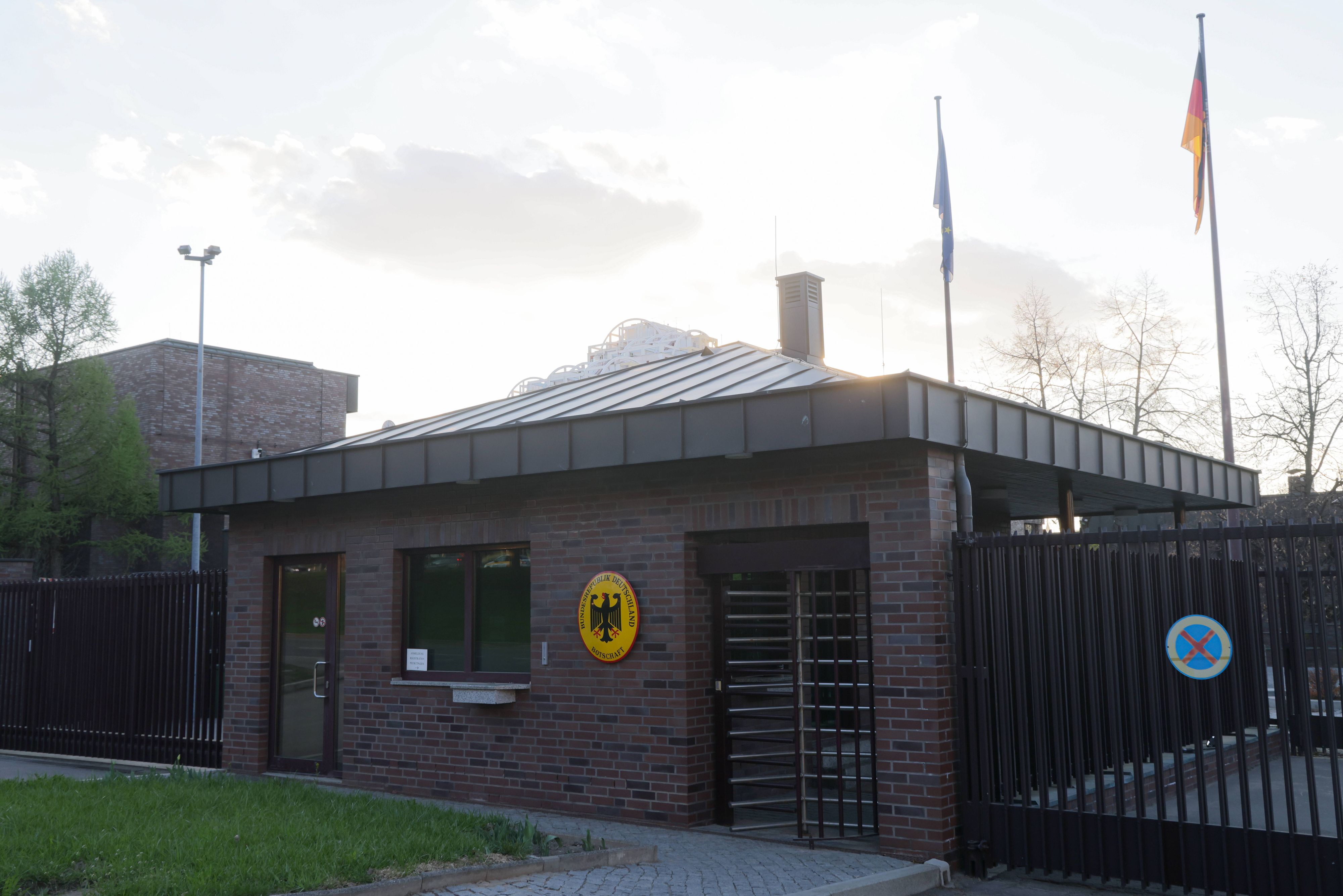 Die deutsche Botschaft in Moskau. (Archivbild)