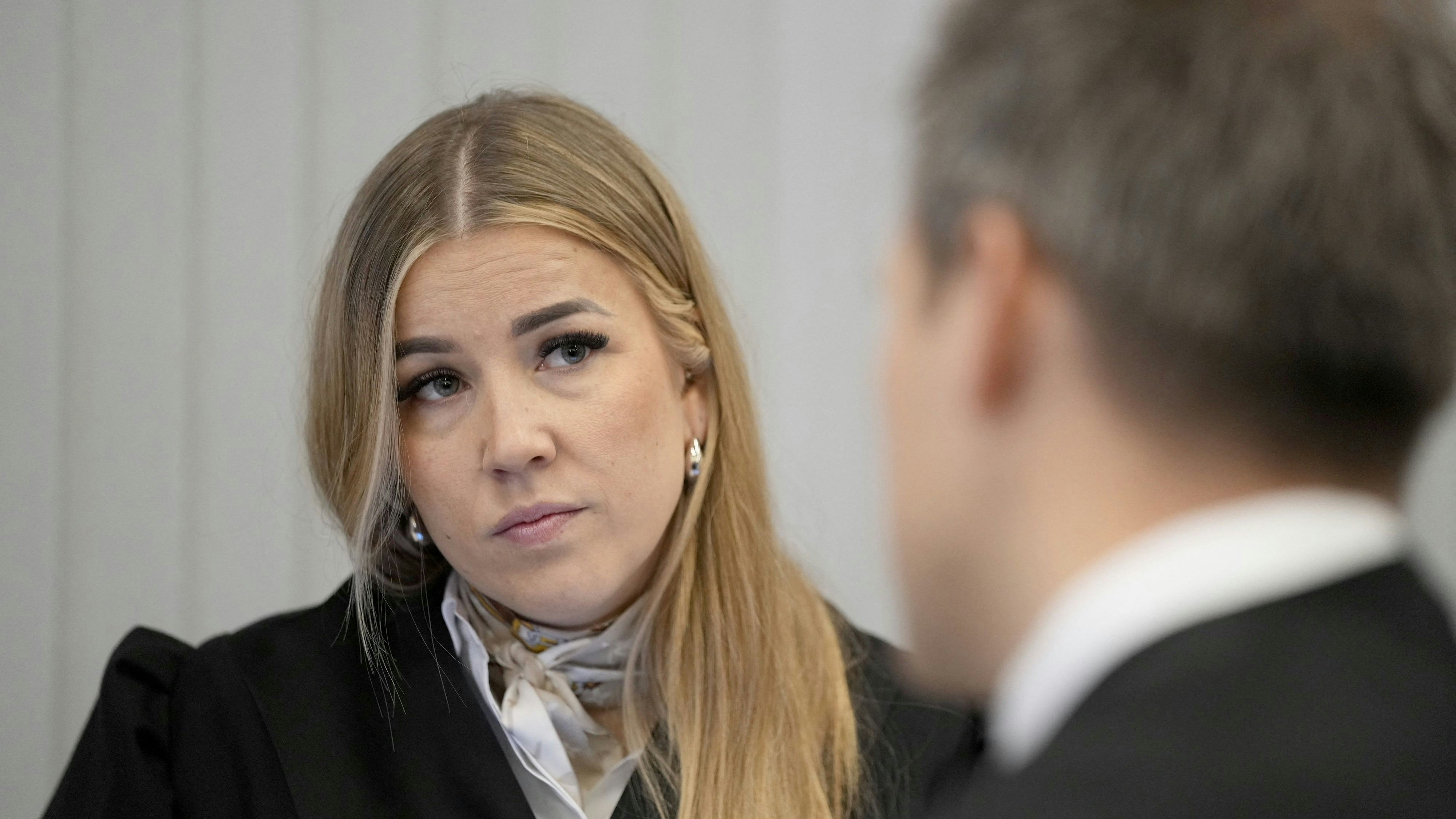 Rechtsanwältin Heidi Reisvang beim Prozess gegen Marius Borg Hoiby vor dem Bezirksgericht Oslo 