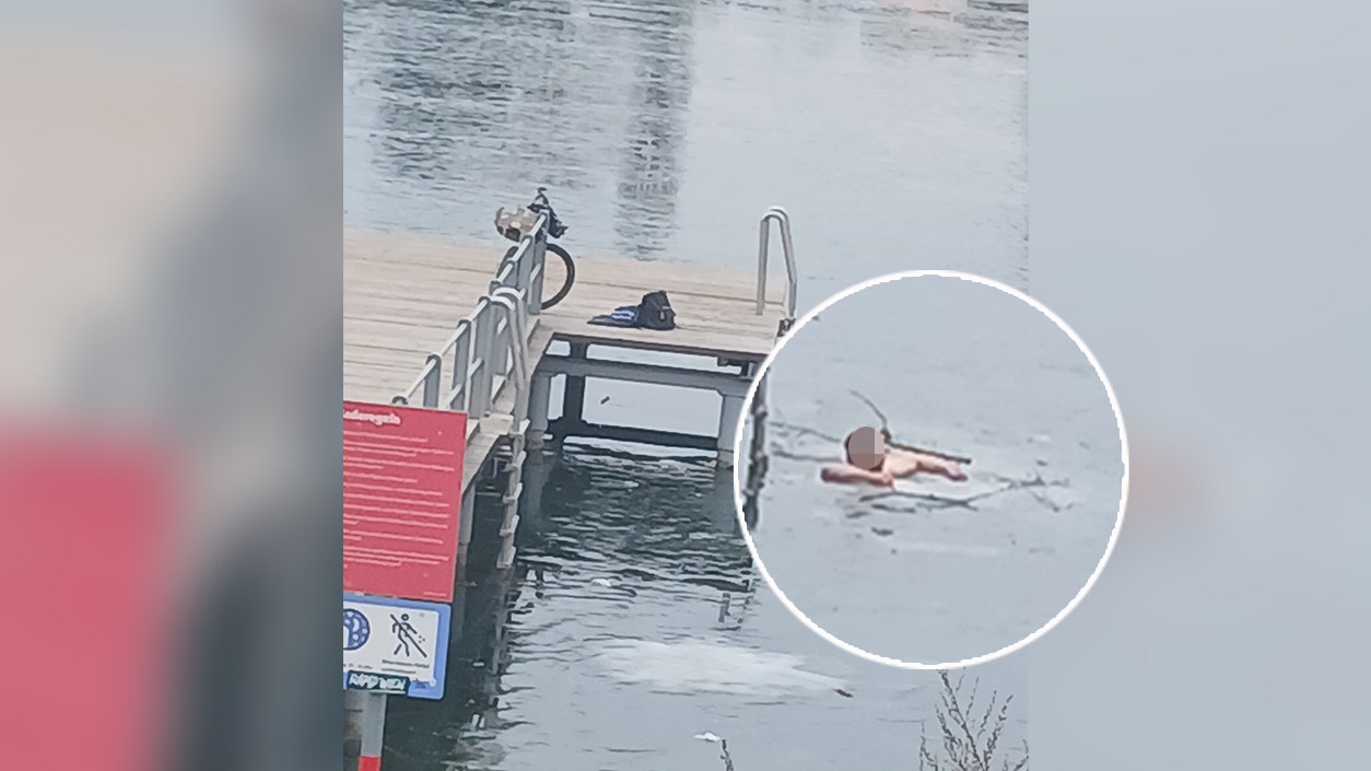 Heute.at - Wasser hat nur 2 Grad: Wiener springt in Alte Donau