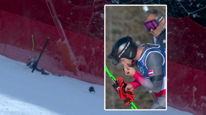 Heute.at - Helm weg, Blut! ÖSV-Star stürzt auf Olympia-Abfahrt