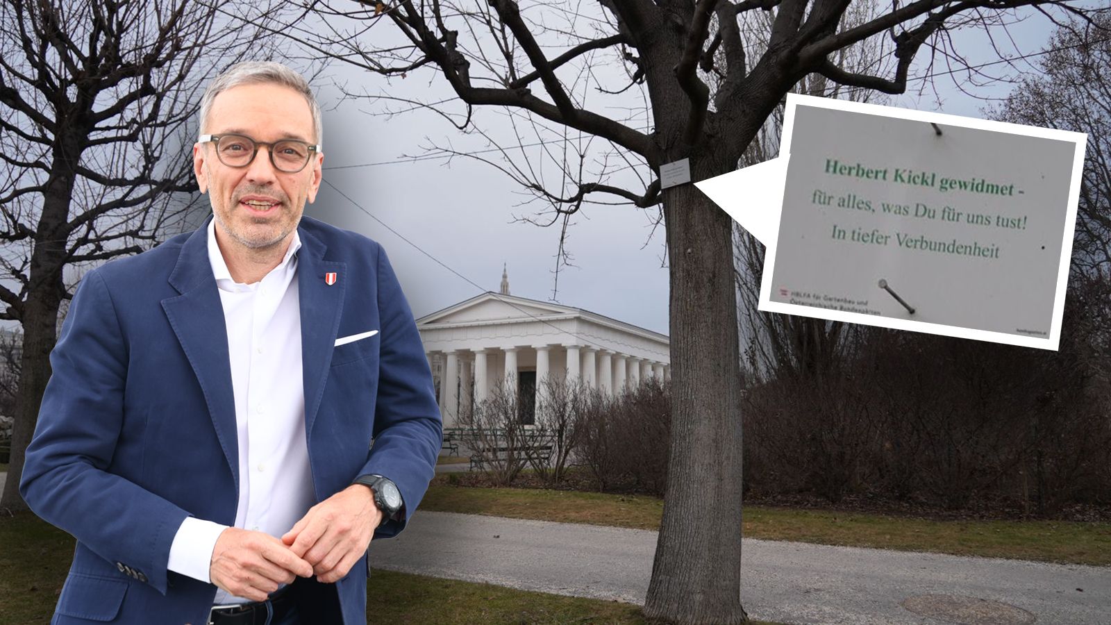 Heute.at - Kickl-Taferl nach Dauer-Diebstählen jetzt auf Baum