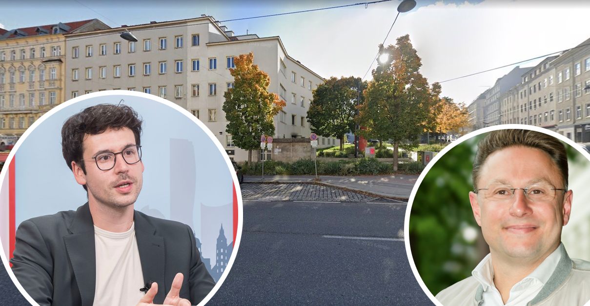 Margaretens Bezirksvorsteher Michael Luxenberger und SPÖ-Bezirksrat Christoph Lipinski (v.l.)