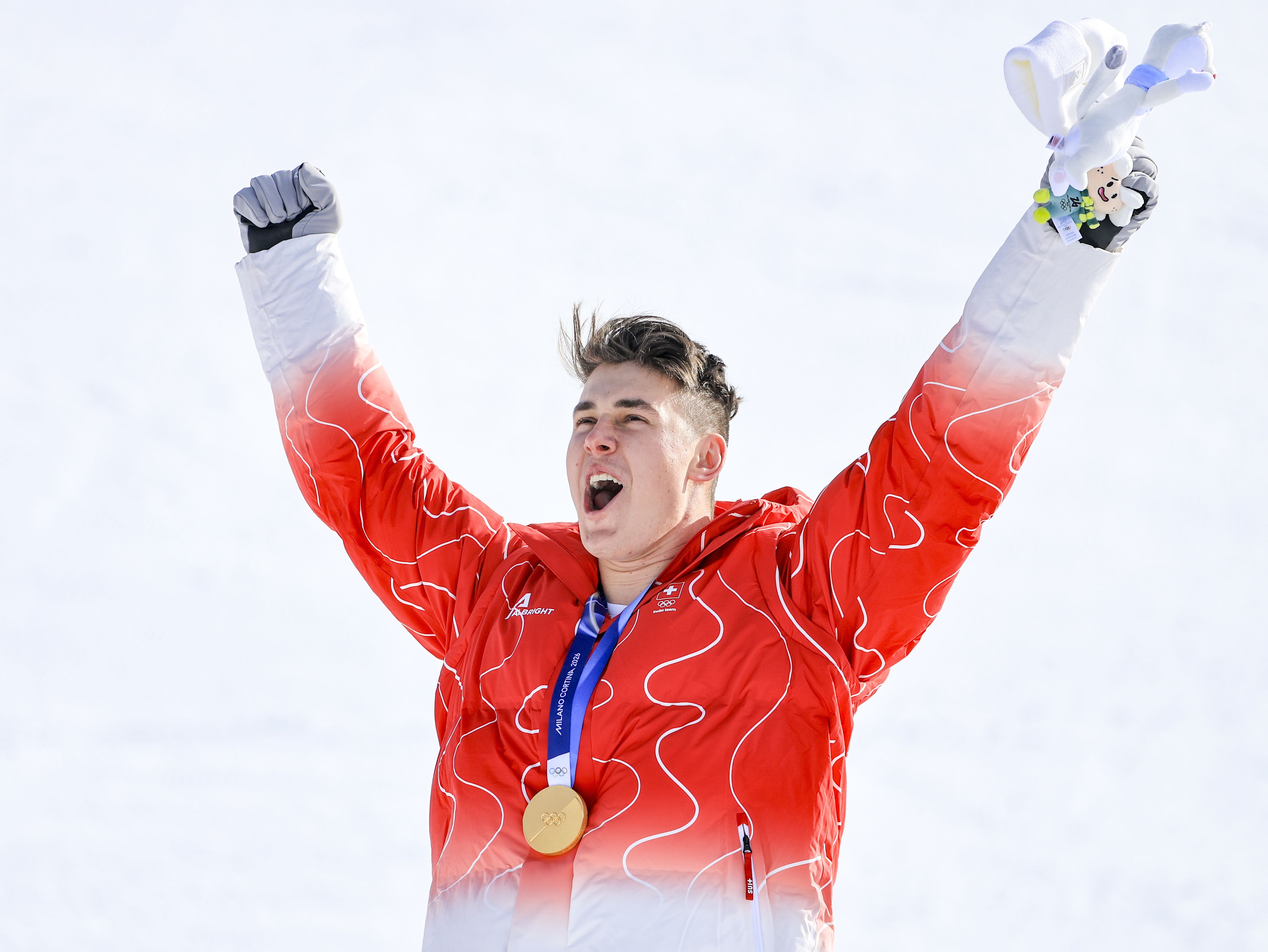 Olympiasieger Franjo von Allmen. 