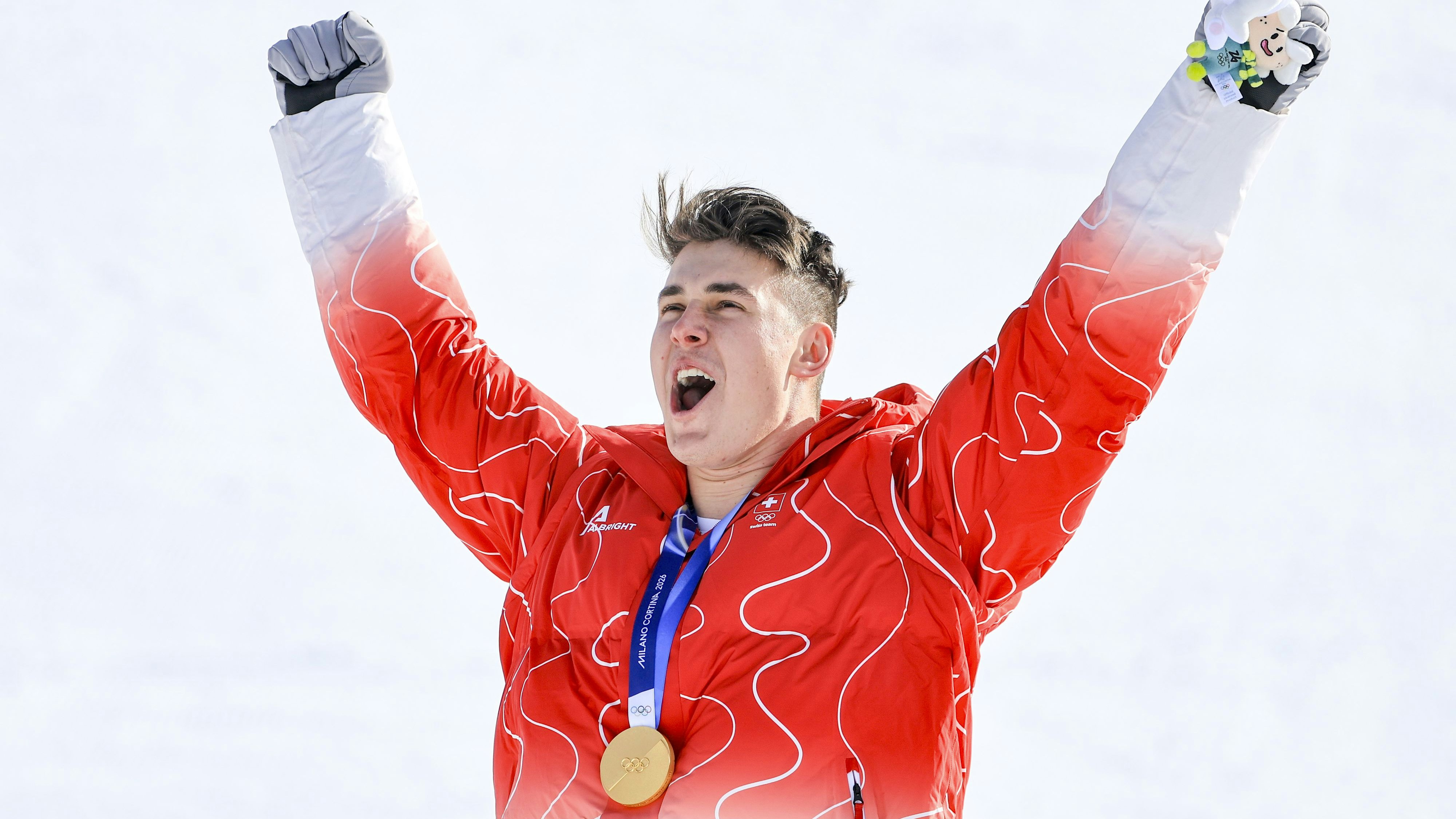 Olympiasieger Franjo von Allmen. 