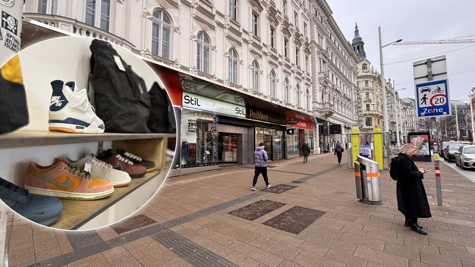 Umzug auf die Mariahilfer Straße zahlte sich für Sneakers-Shop nicht aus.