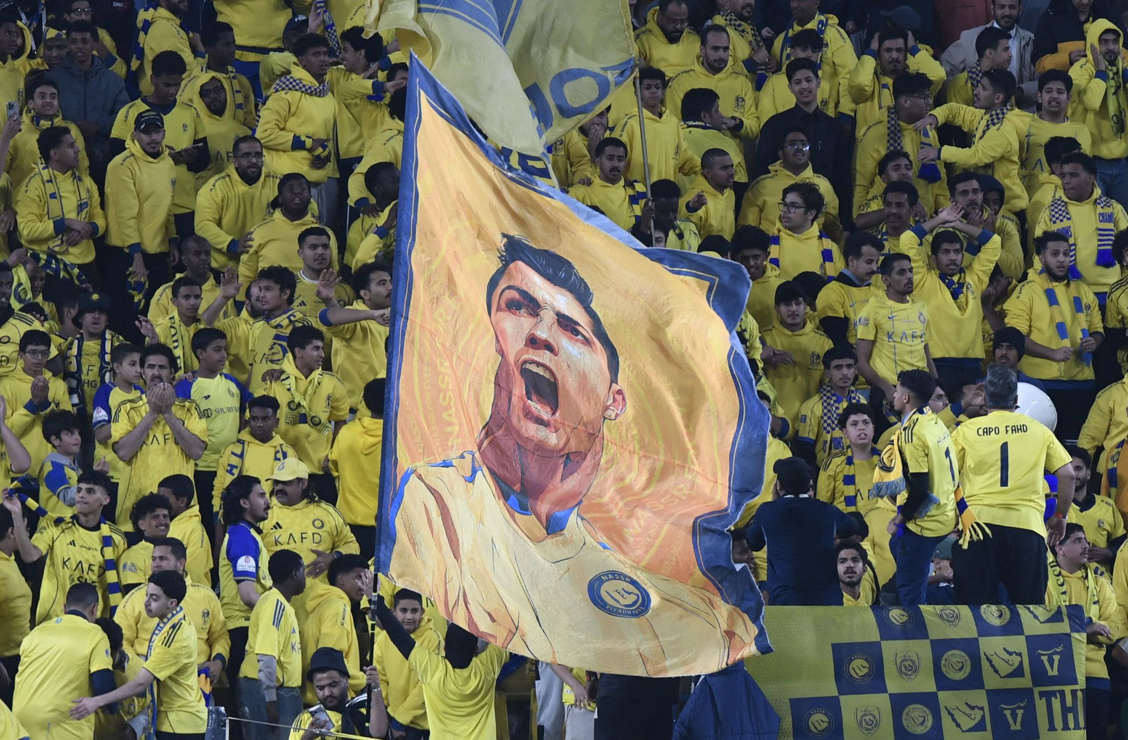 Auch am Freitag stand Cristiano Ronaldo nicht im Aufgebot von Al-Nassr. Die Fans bejubelten ihn trotzdem. 