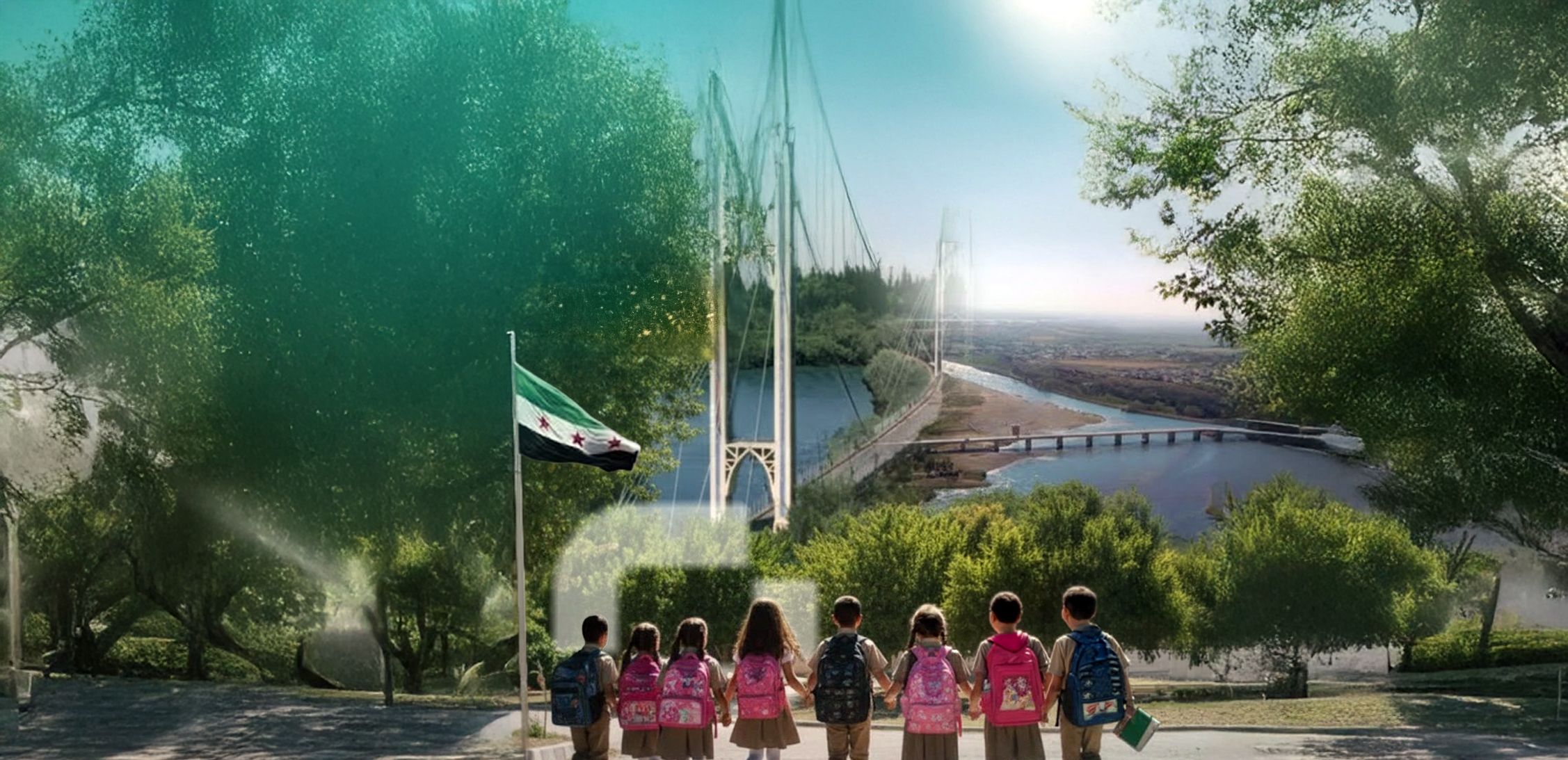 Neue Brücken, moderne Glasfaserkabel, Flughafen-Ausbau – Syrien soll mit internationalen Investitionen bald wieder in neuem Glanz erstrahlen (Symbolbild, KI-generiert)