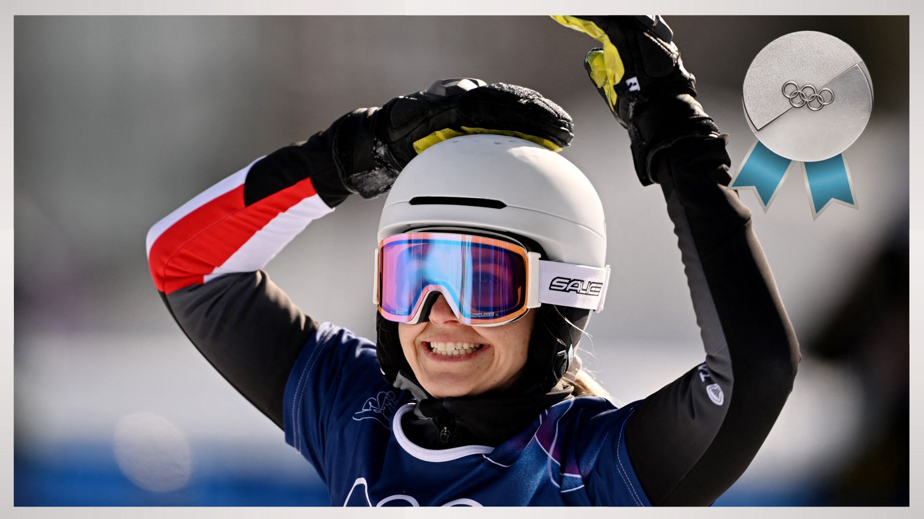 Sabine Payer jubelt über Silber.