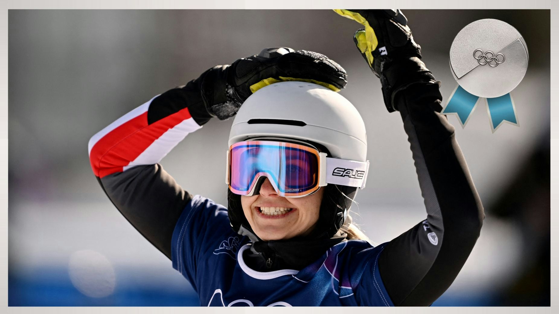 Sabine Payer jubelt über Silber.