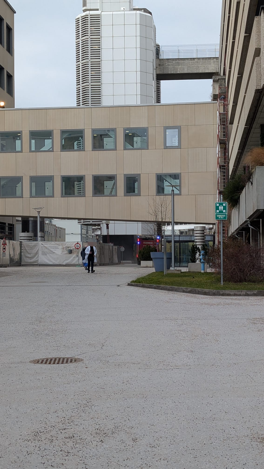 Am Montagvormittag kam es im Wiener AKH zum Schreckmoment.