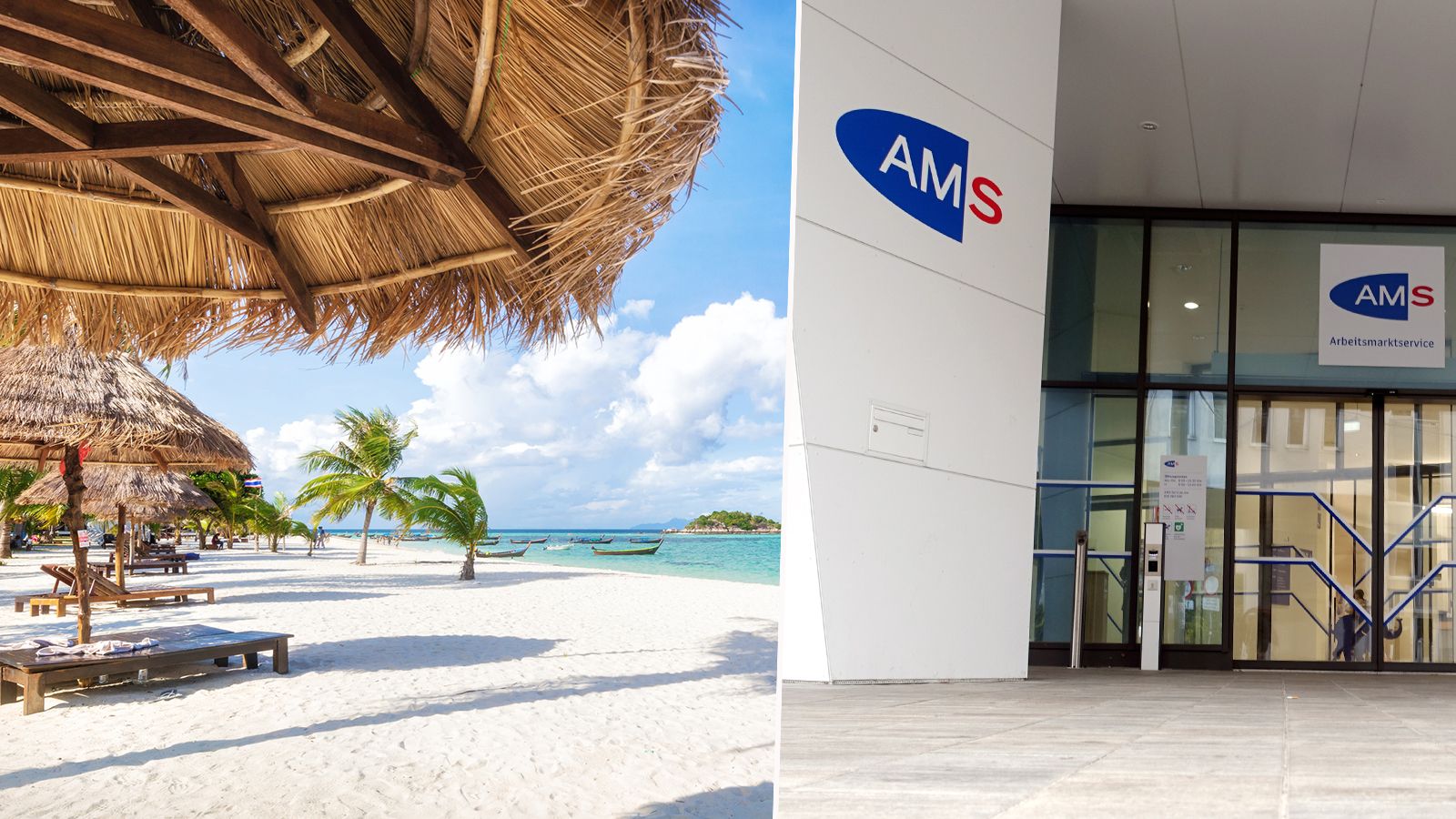 Der 31-Jährige flog mit seinem Arbeitslosengeld in den Urlaub.